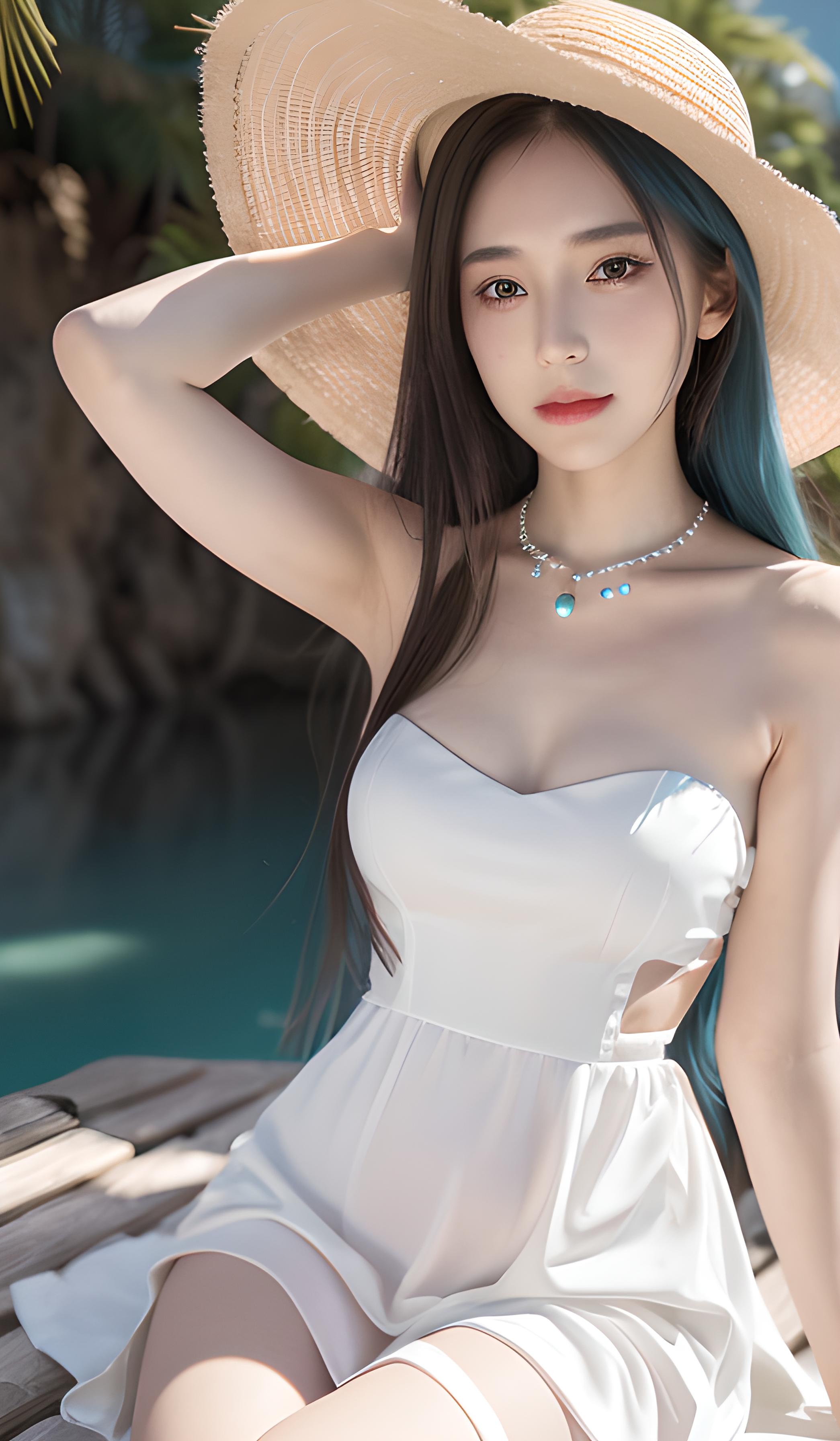 海边美女