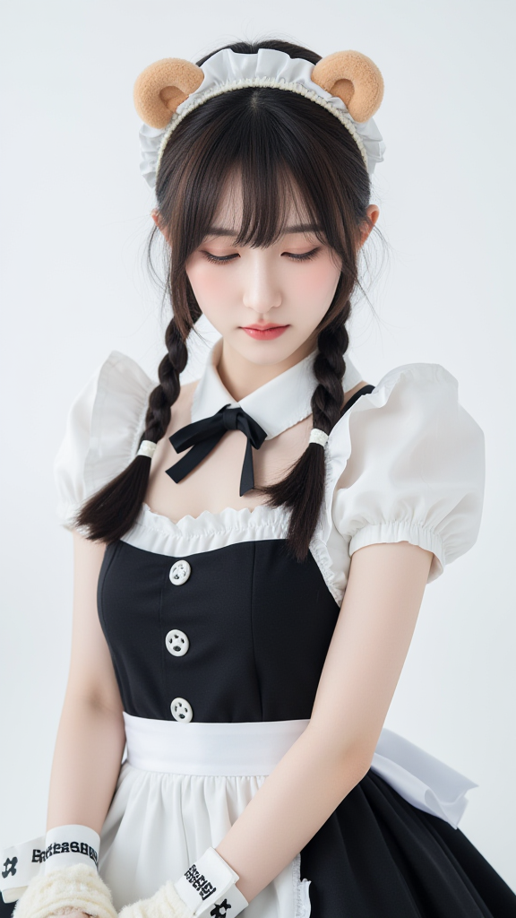 麻花辫子女孩