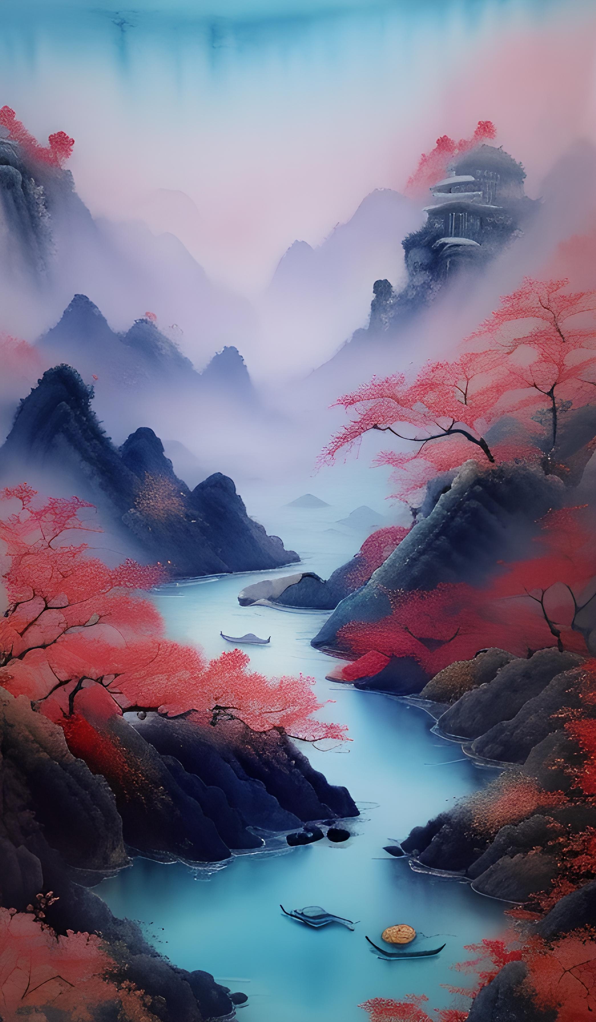 古风山水画