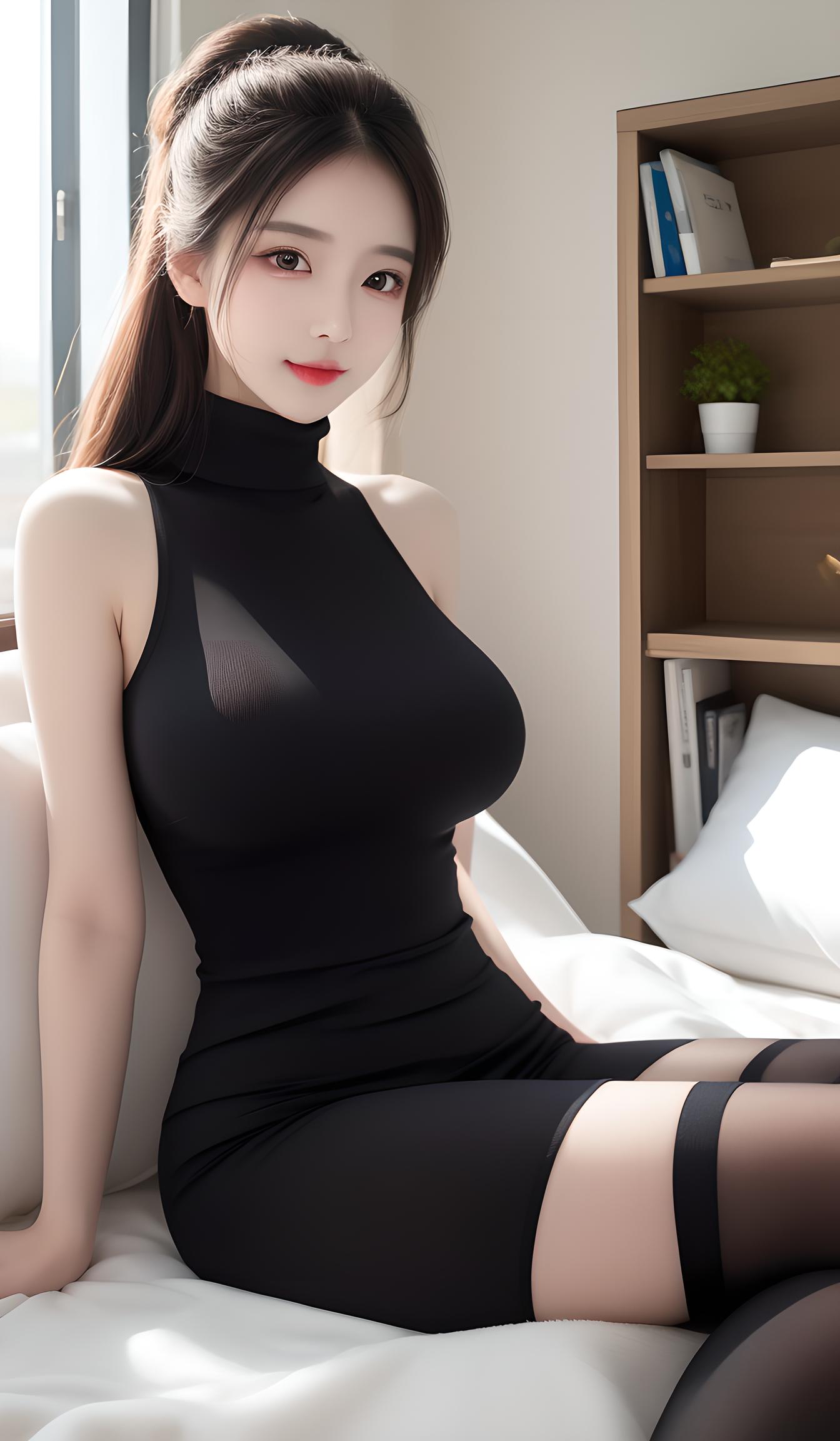 黑丝美少女