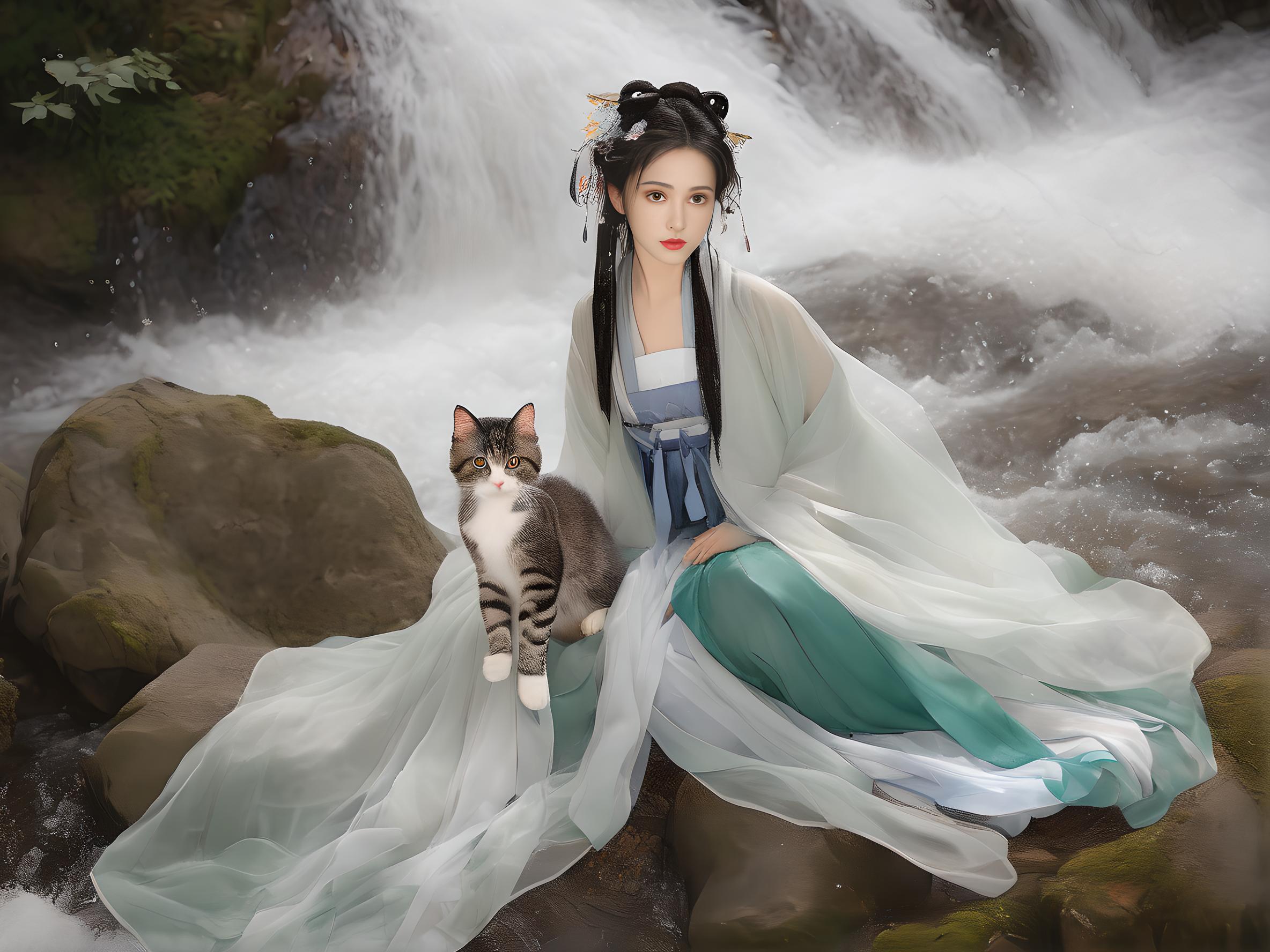 美女与猫