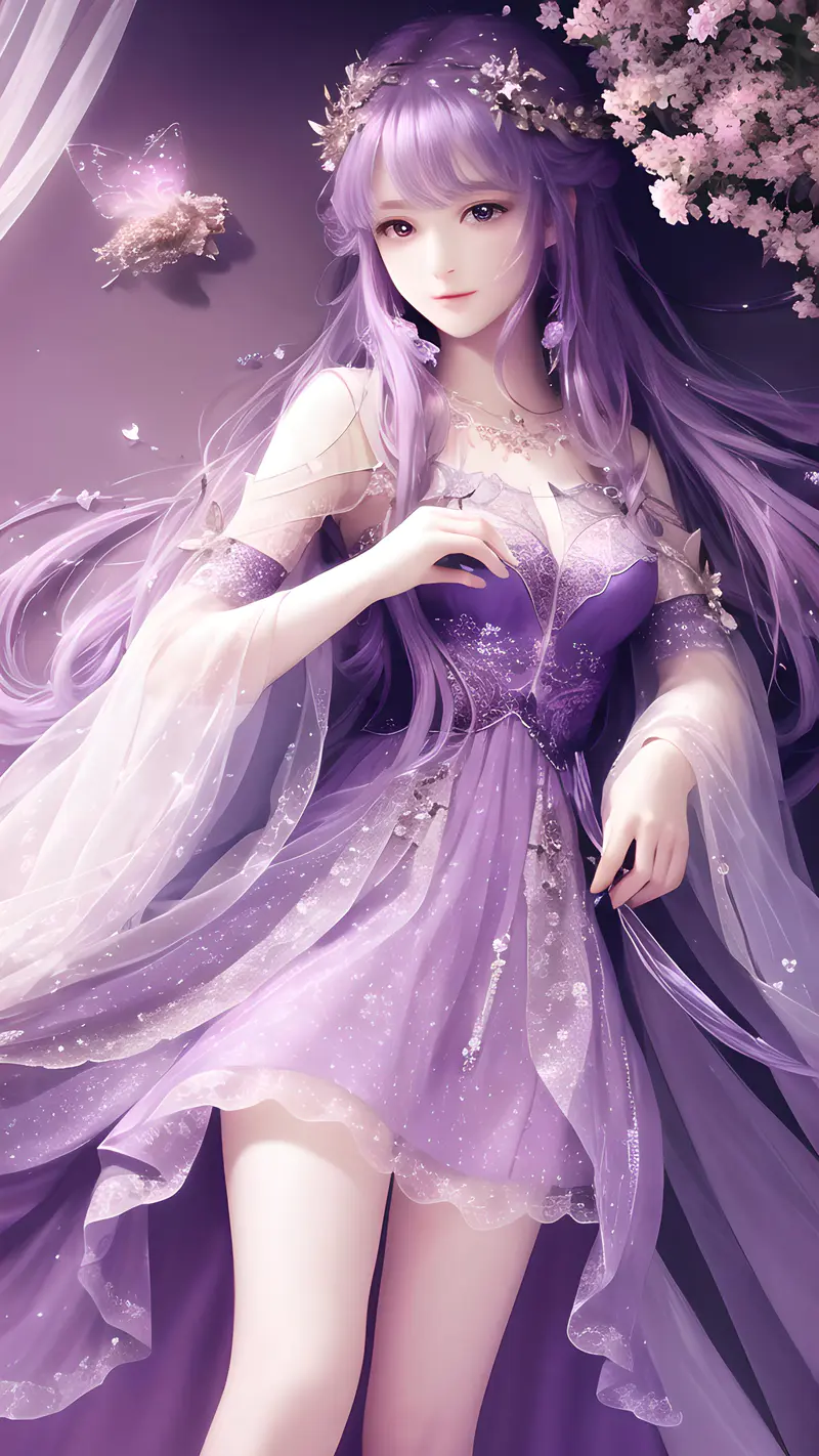梦幻紫色仙女