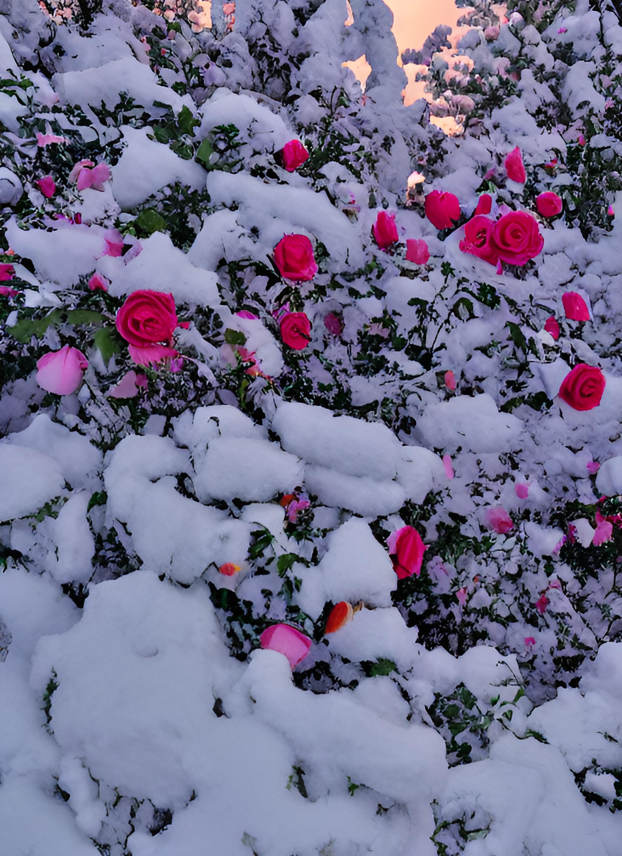 玫瑰与雪