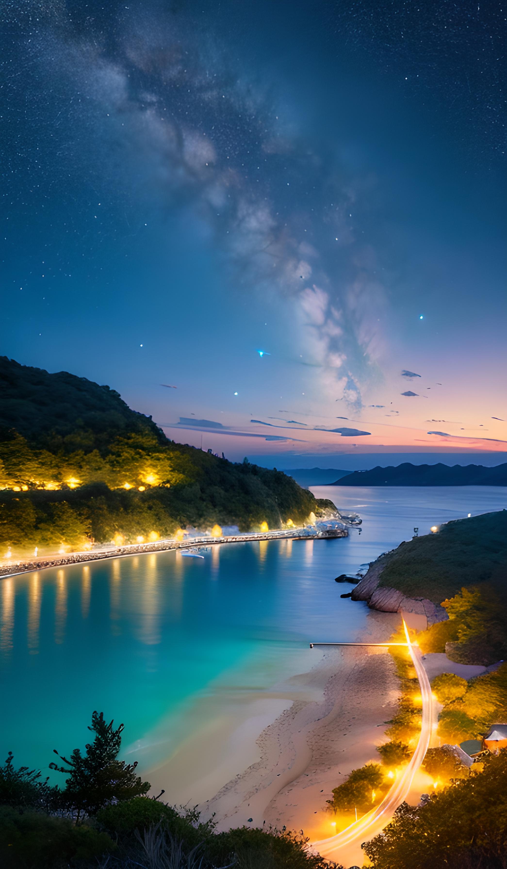 海湾夜景