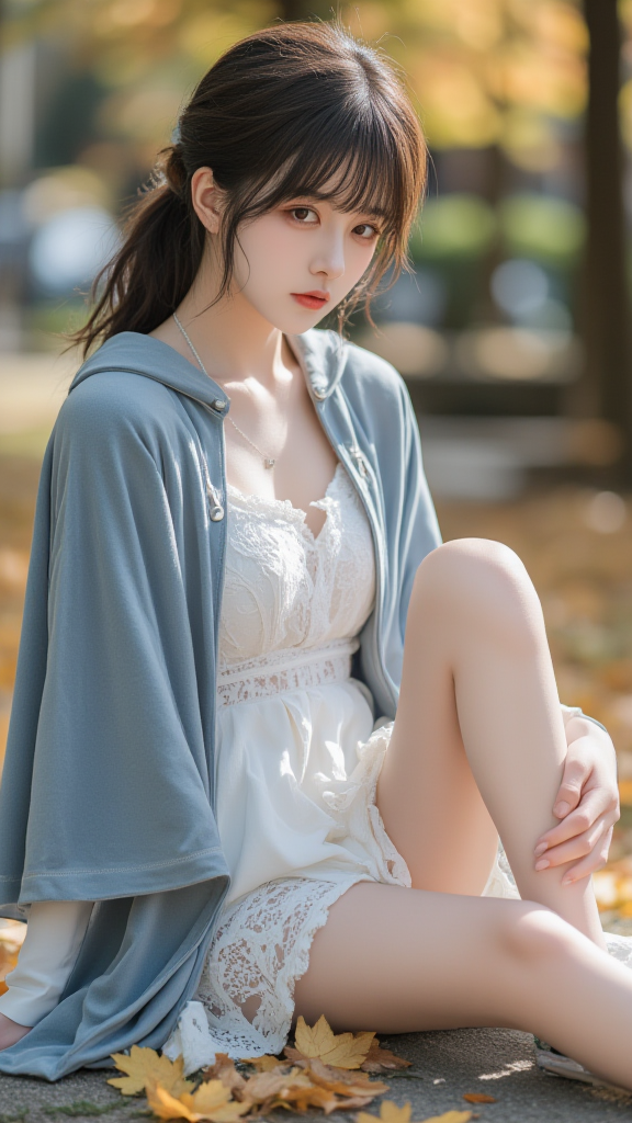 树林里的女孩