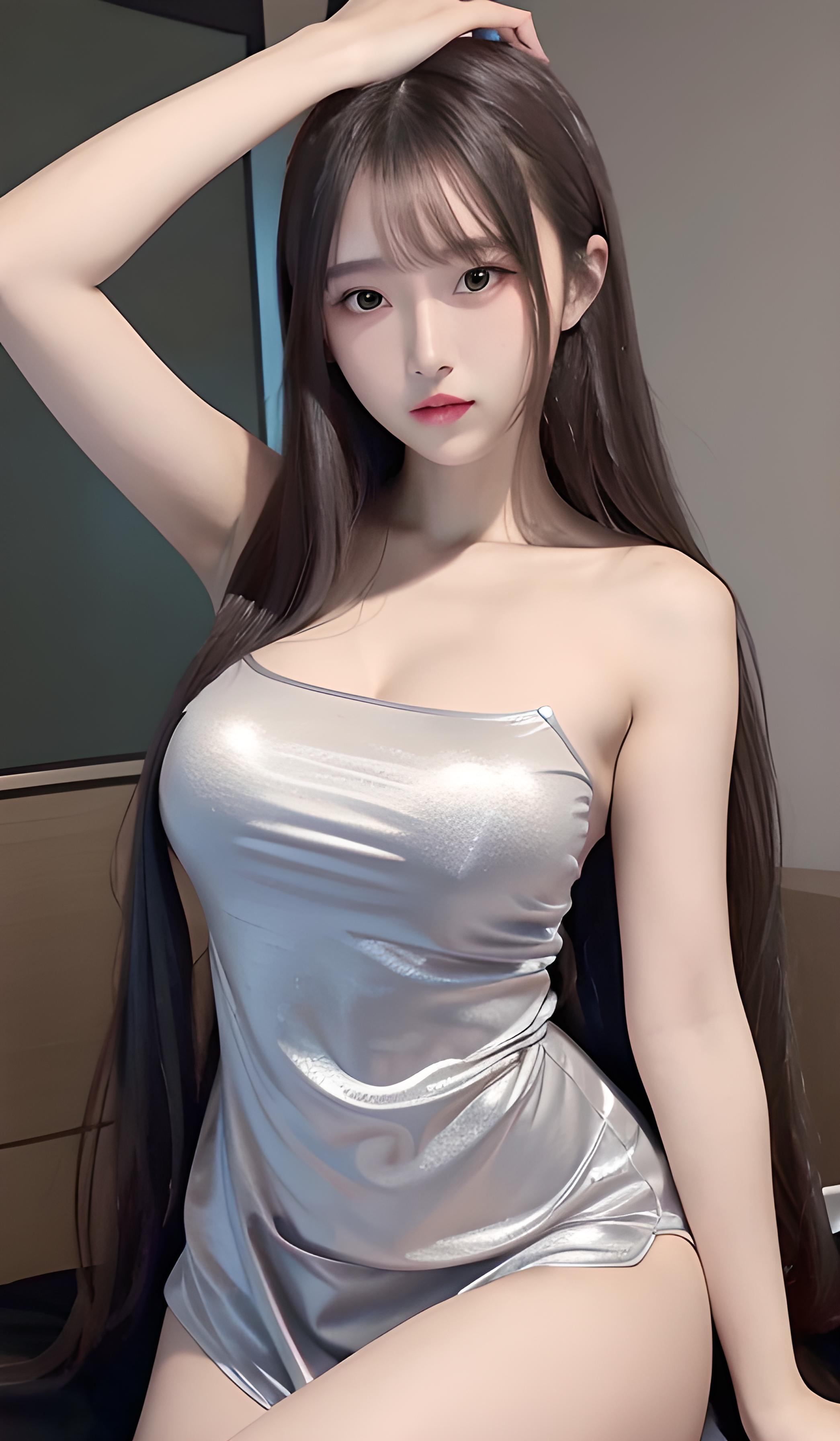 长发美女