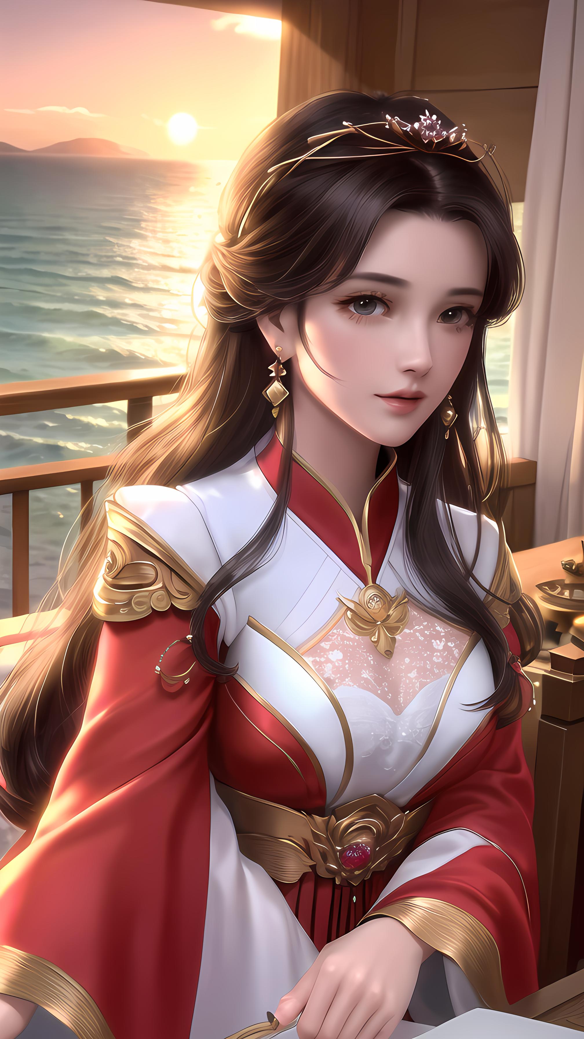 海边美女