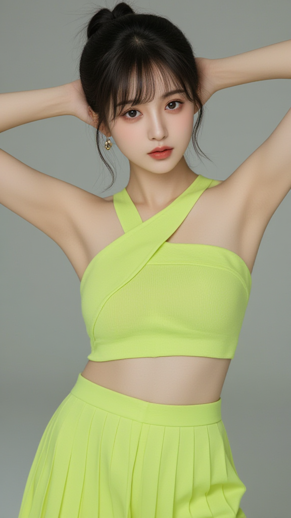 丸子头女孩