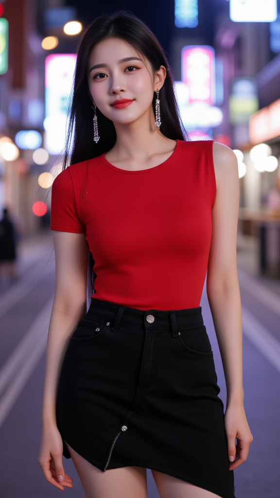 红背心女孩