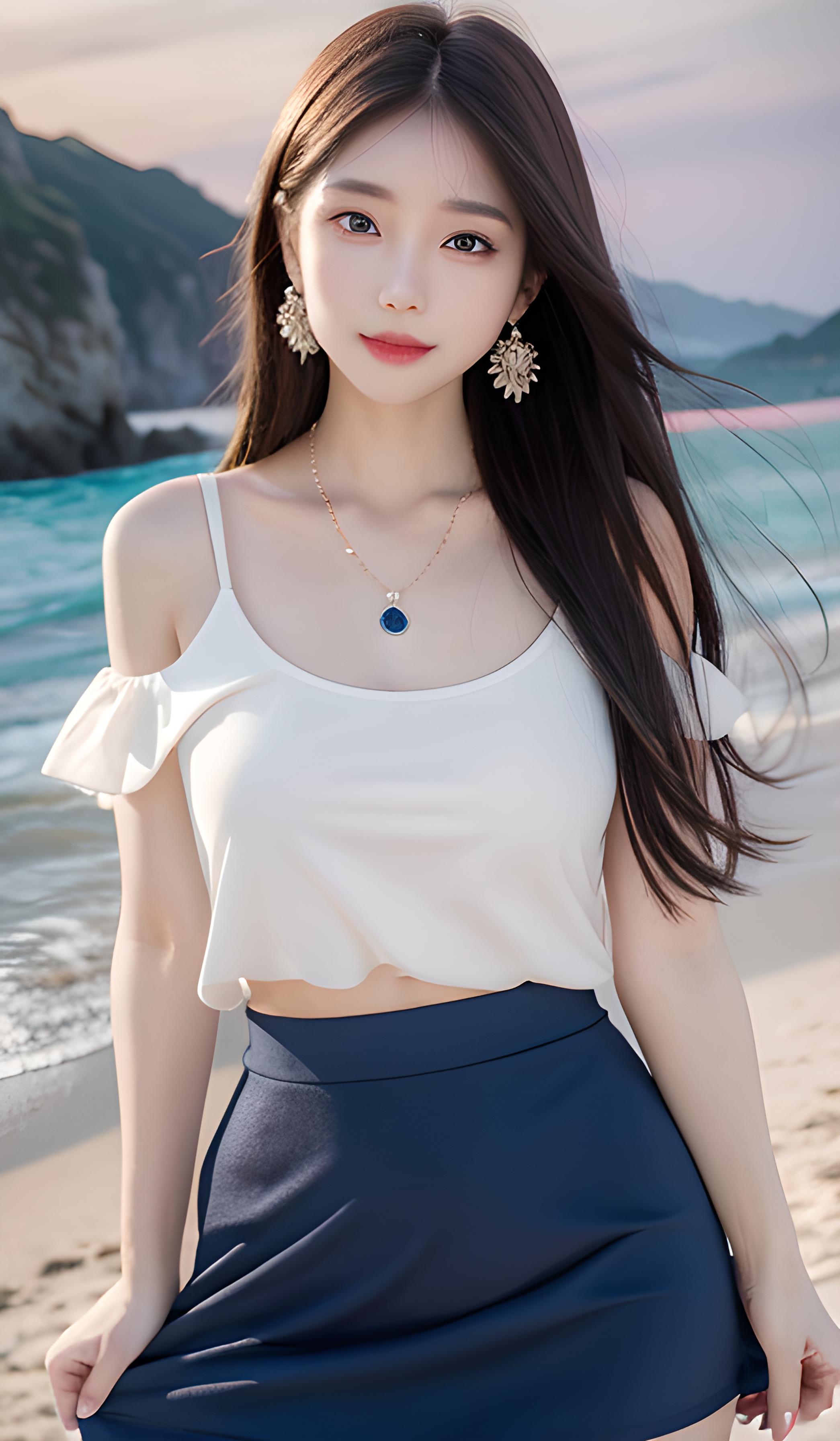 海边美女