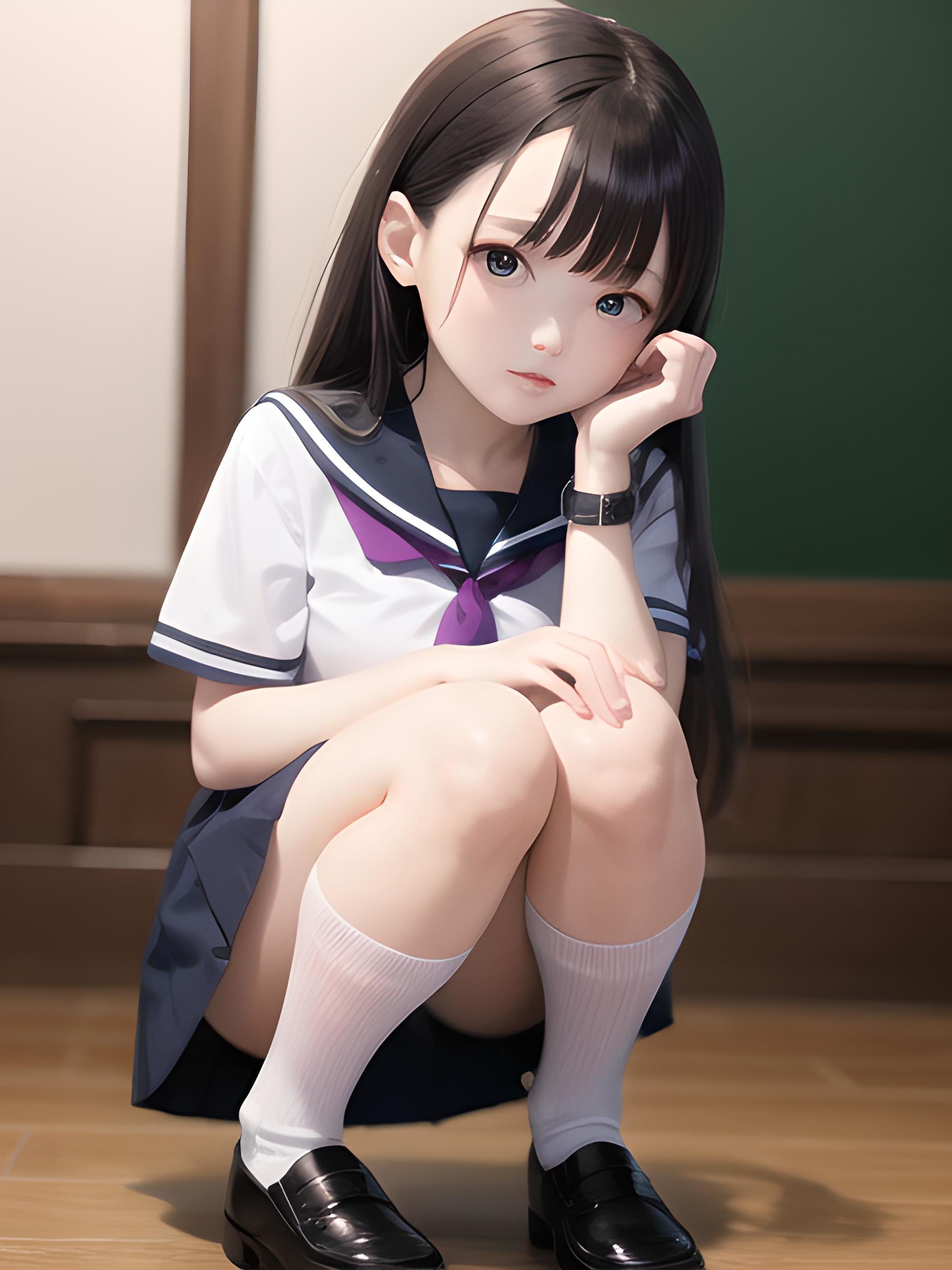 校服少女