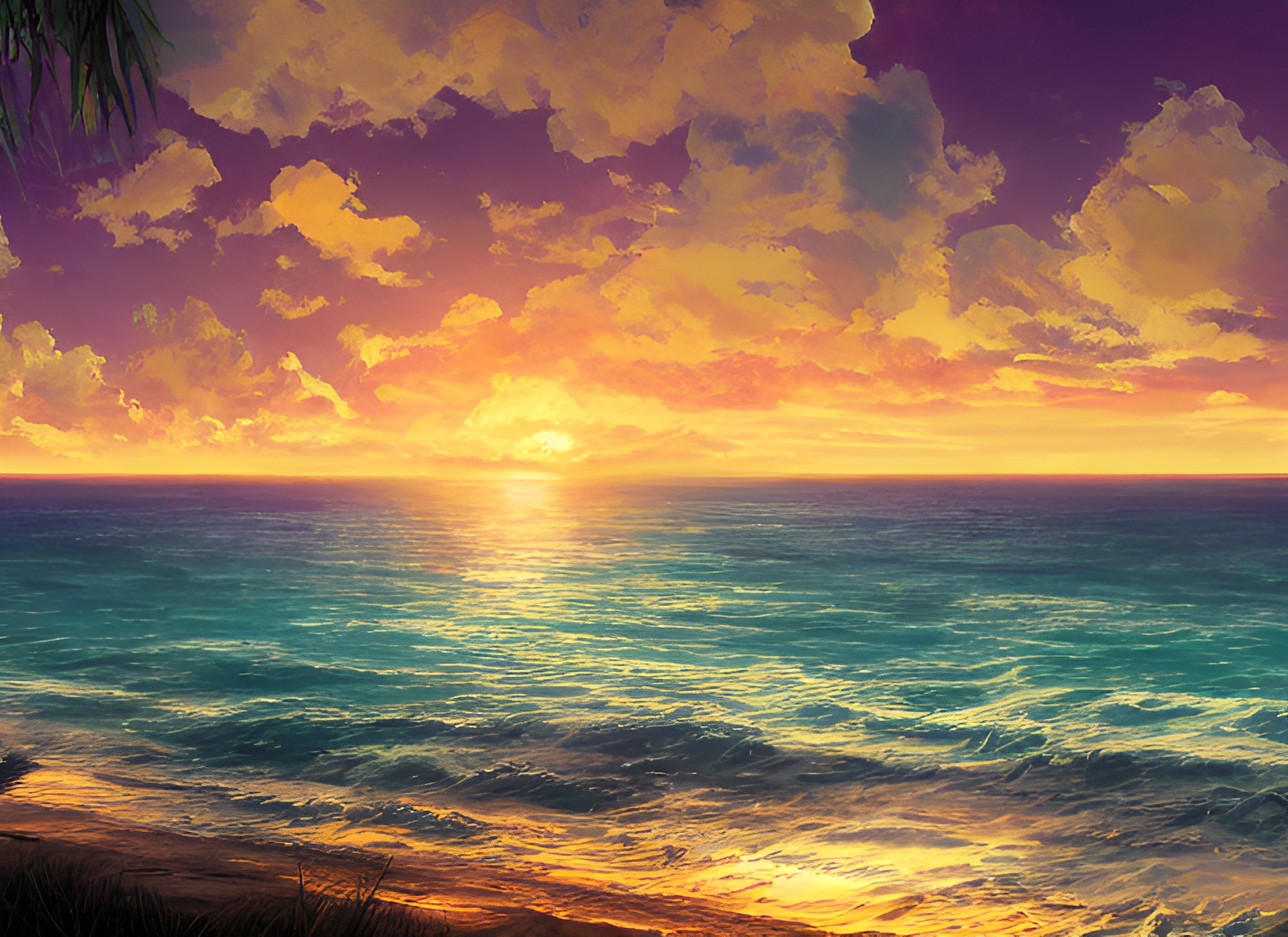 海边的日落