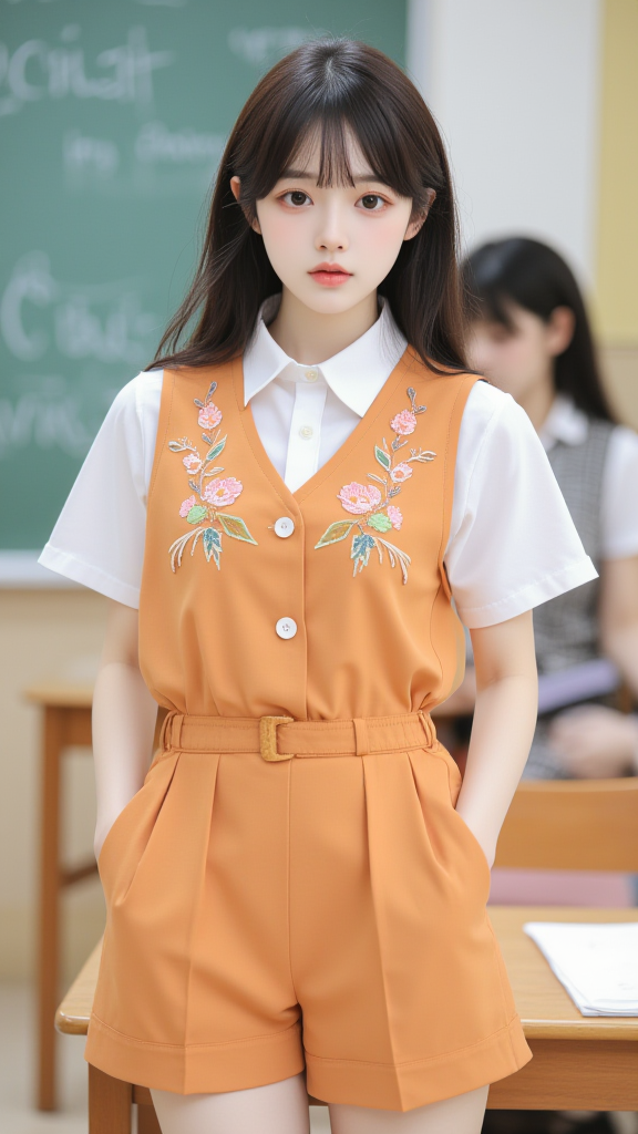 教室里的女孩