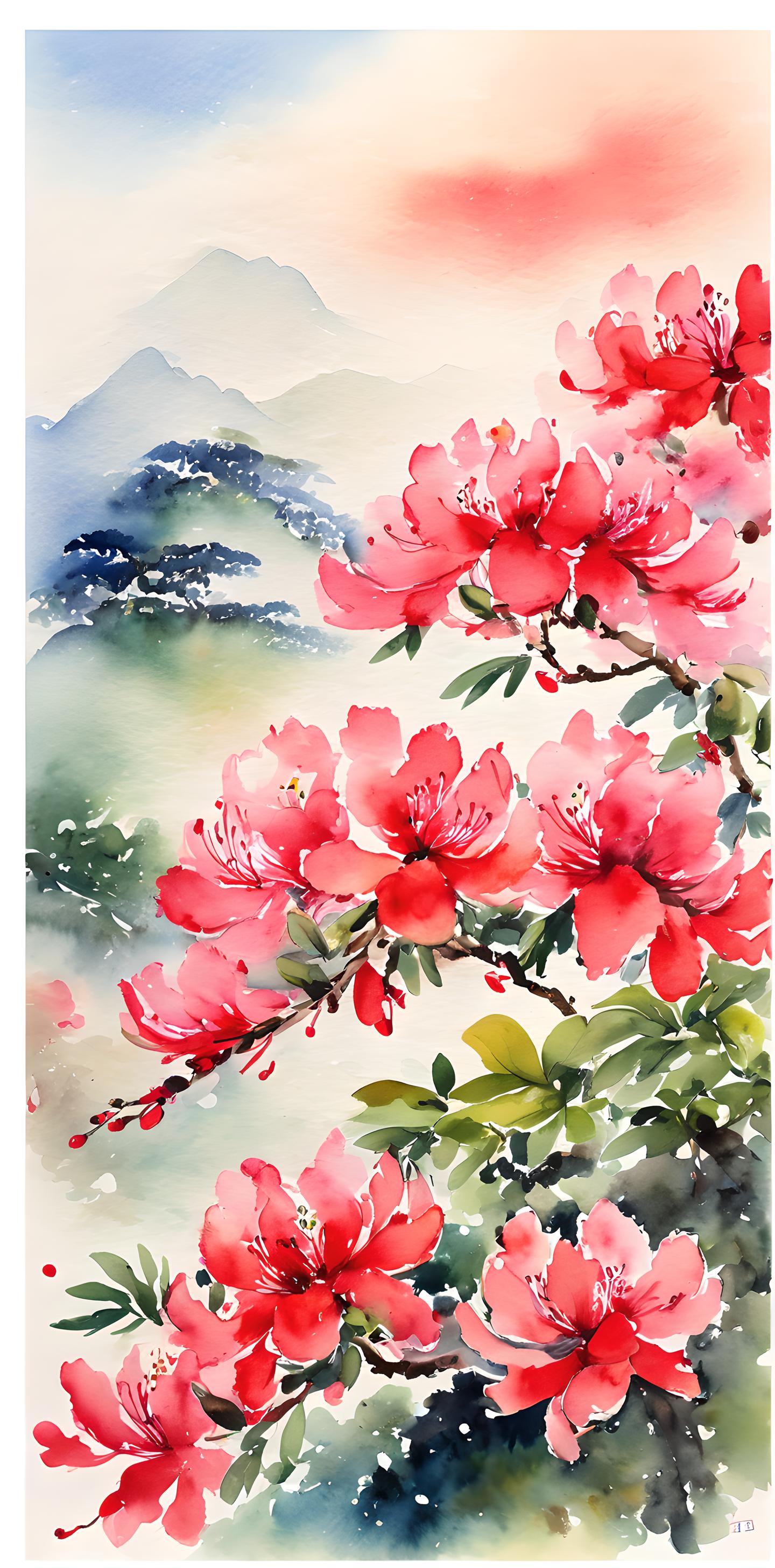 妖艳动人杜鹃花