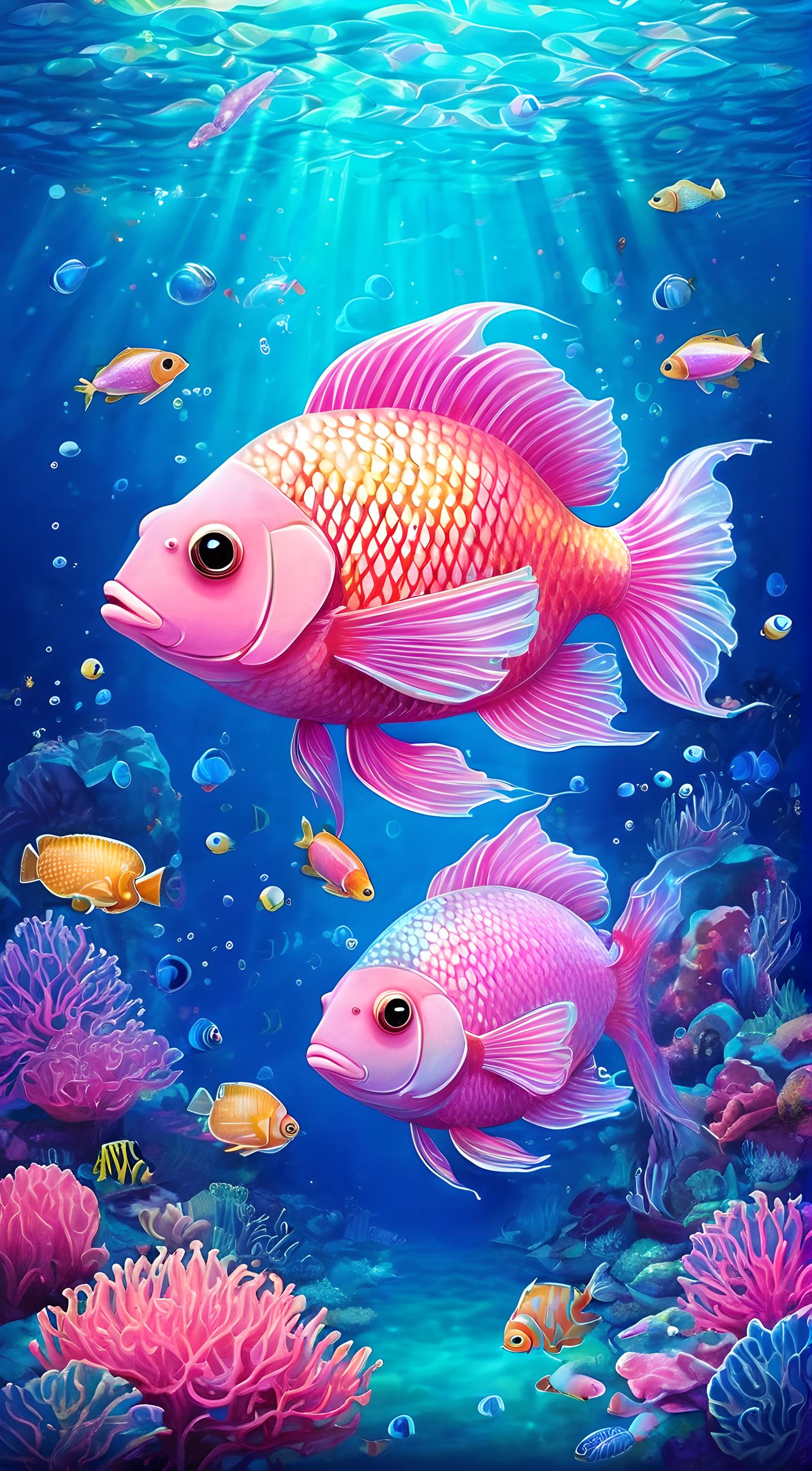 粉红色的鱼