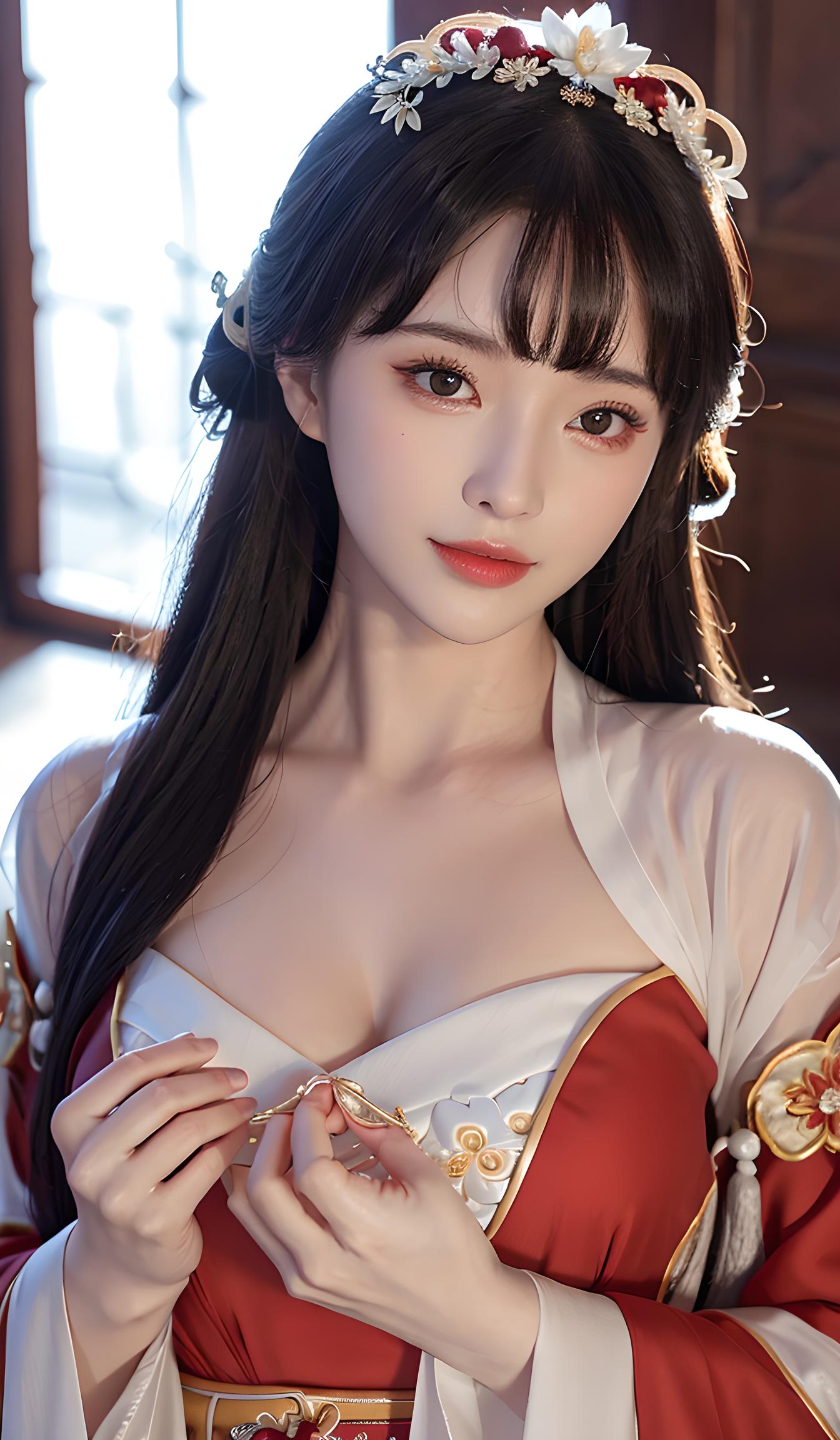 汉服美女齐胸裙