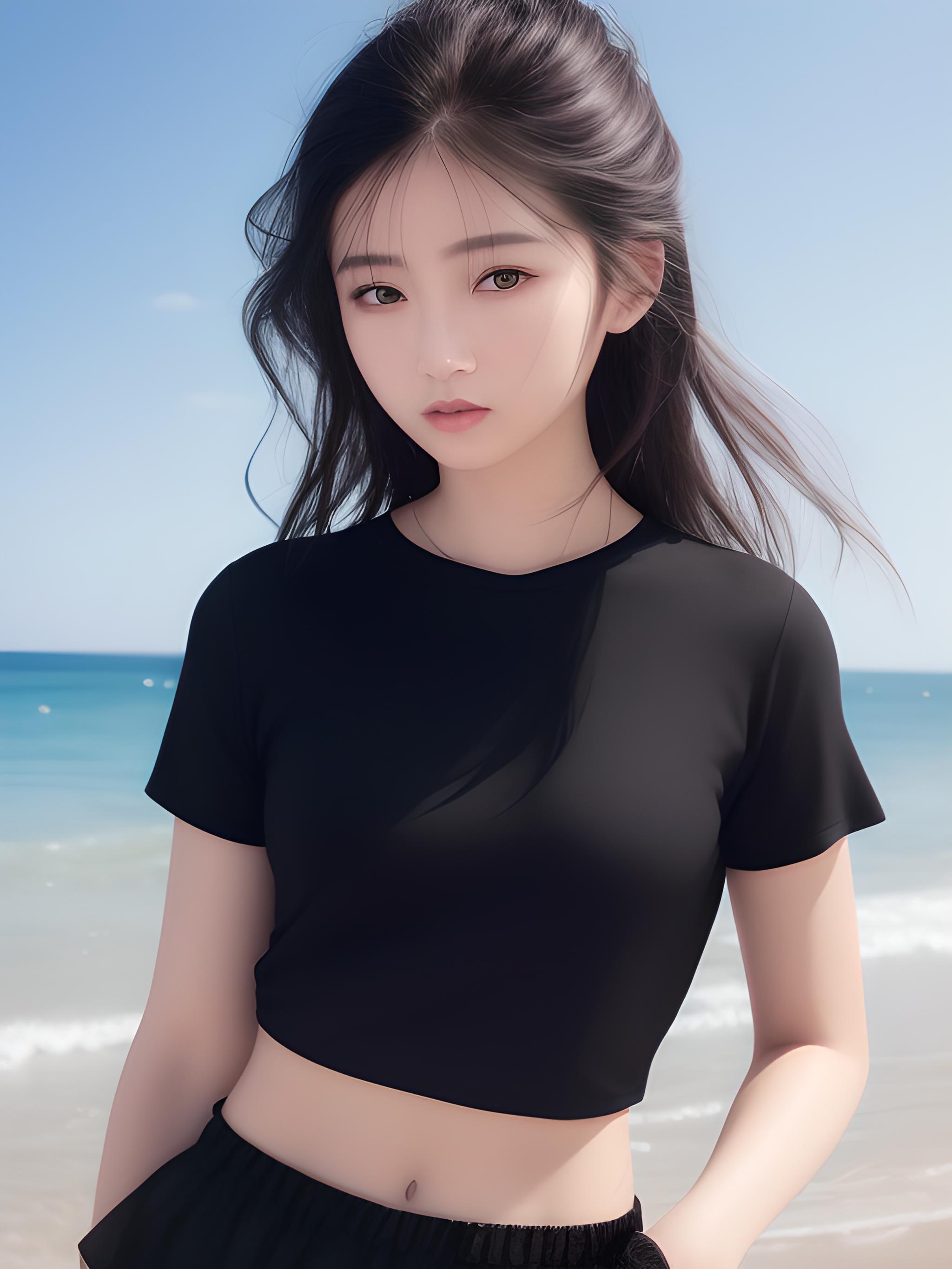 海边美女