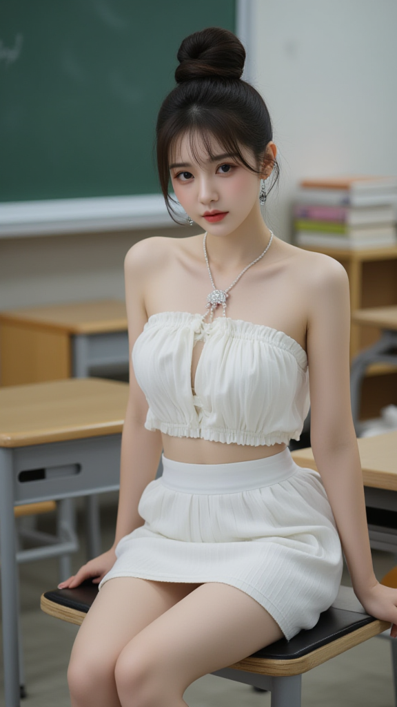 丸子头女孩