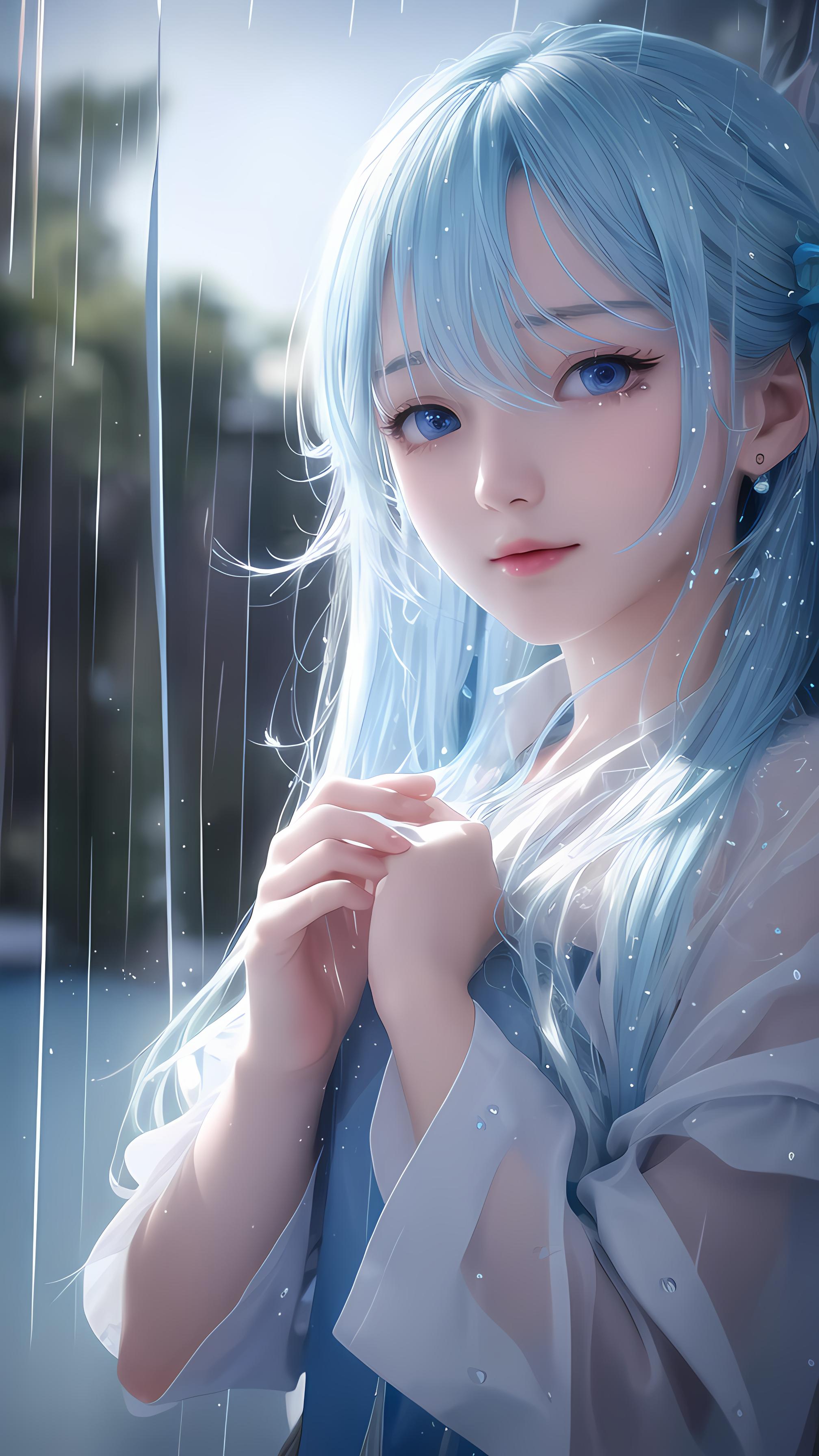 雨中女孩