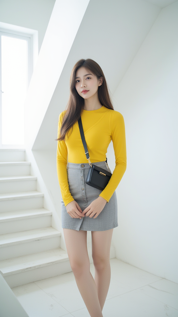 紧身T恤女孩