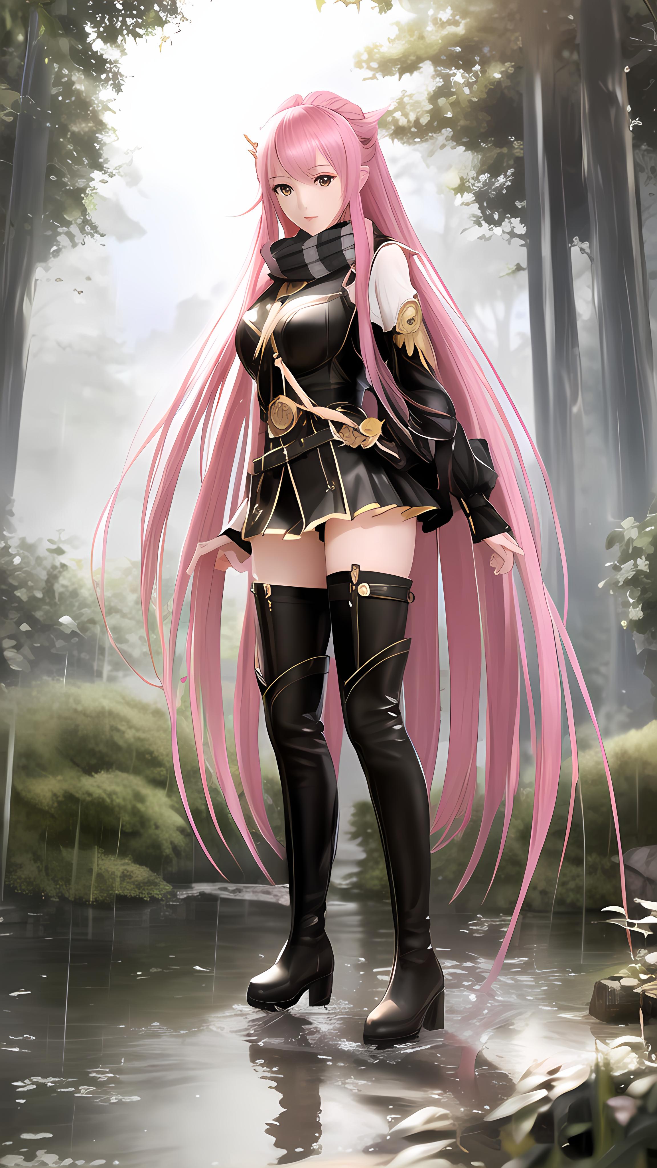 长靴美少女