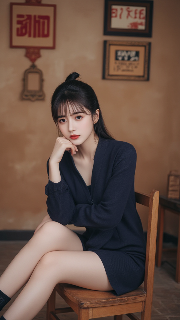 丸子头女孩
