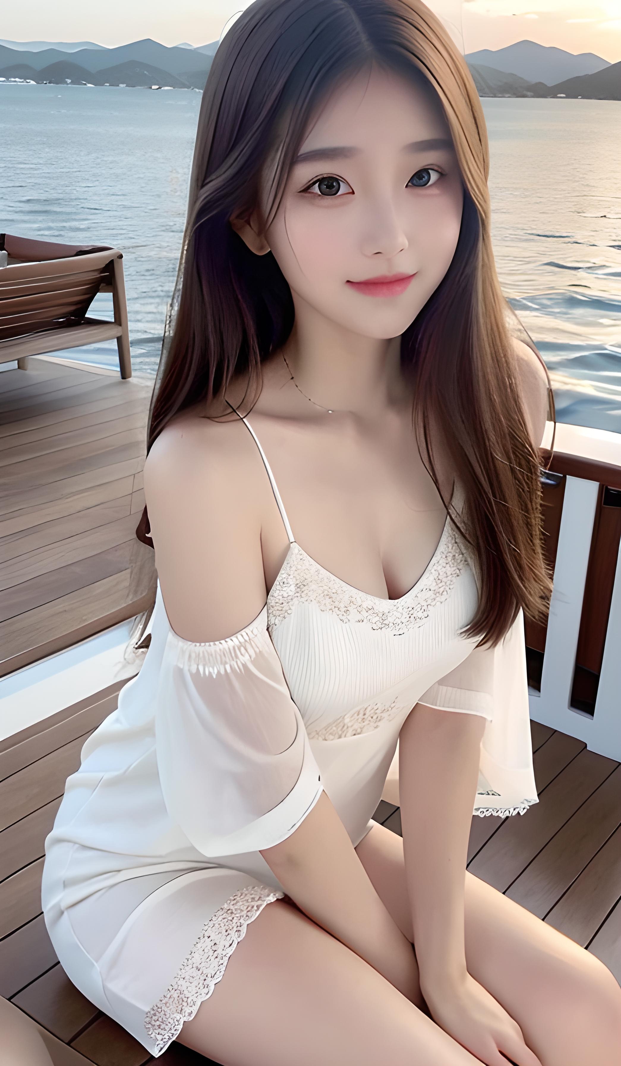 海边美女