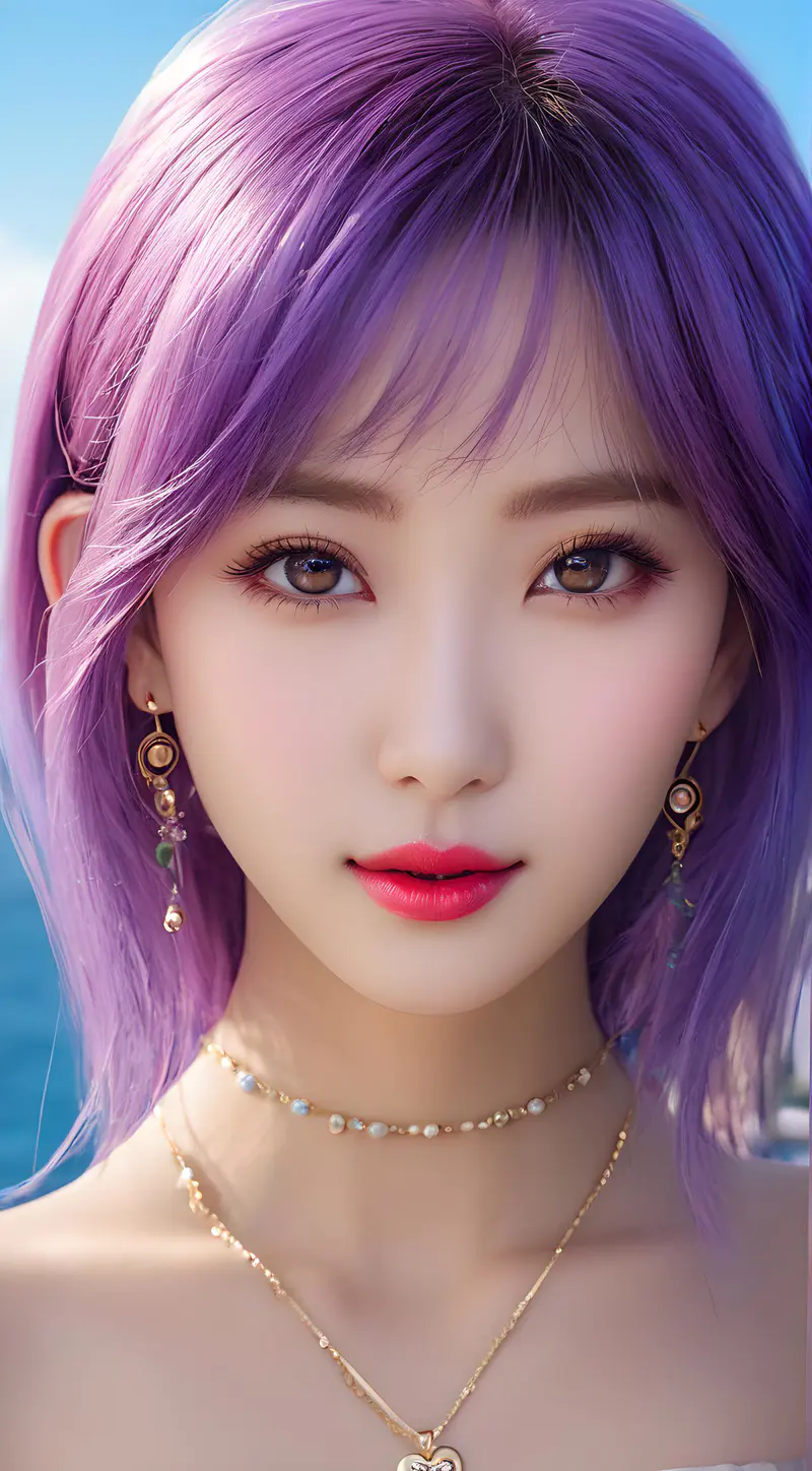 紫色发型2