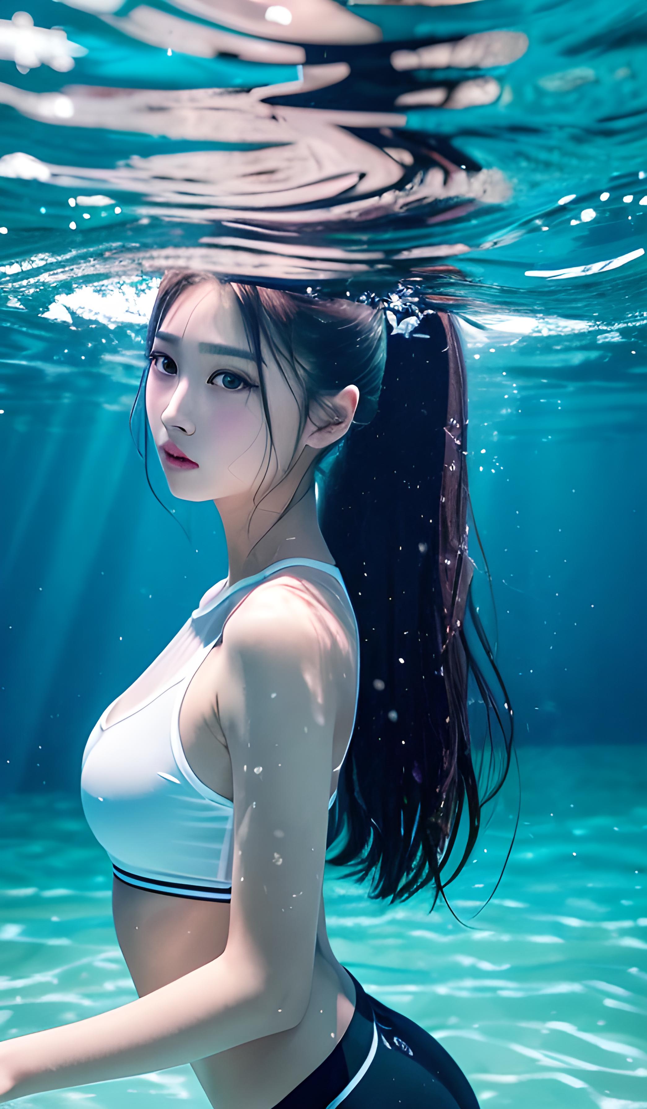 水中少女