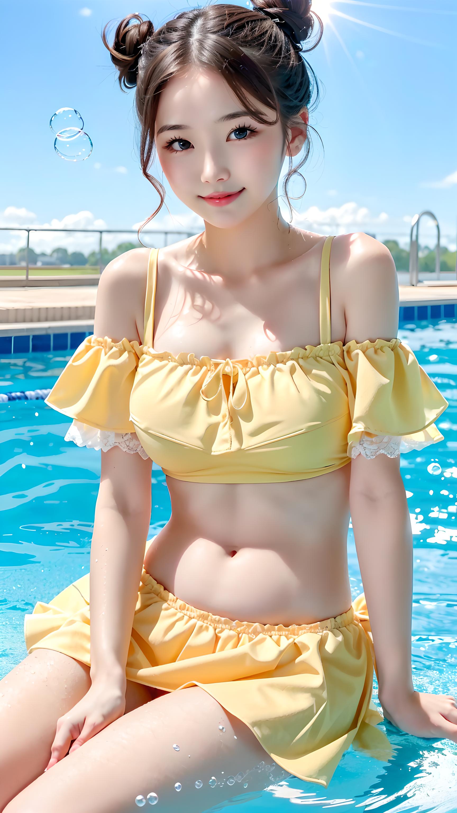 海滩比基尼美女