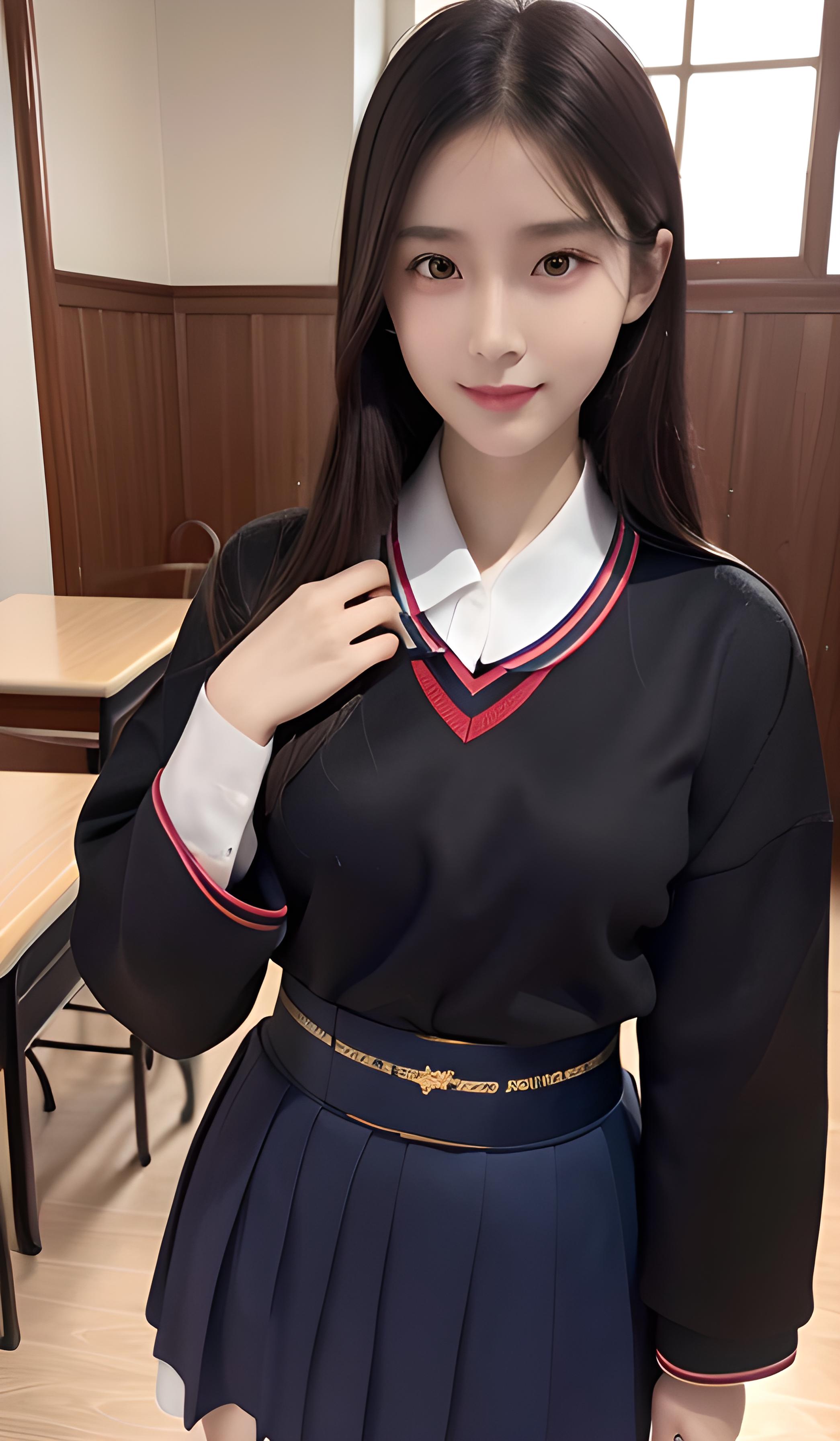 校服美女