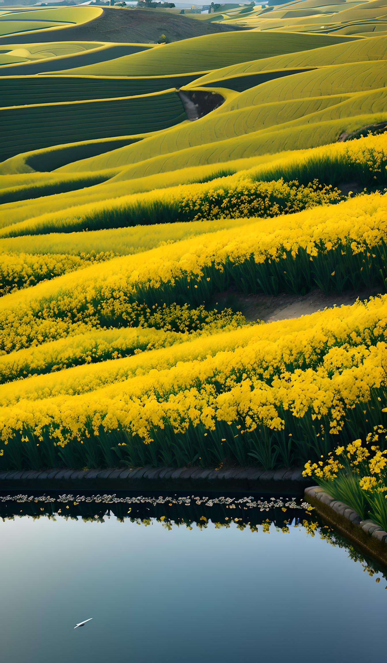 油菜花田