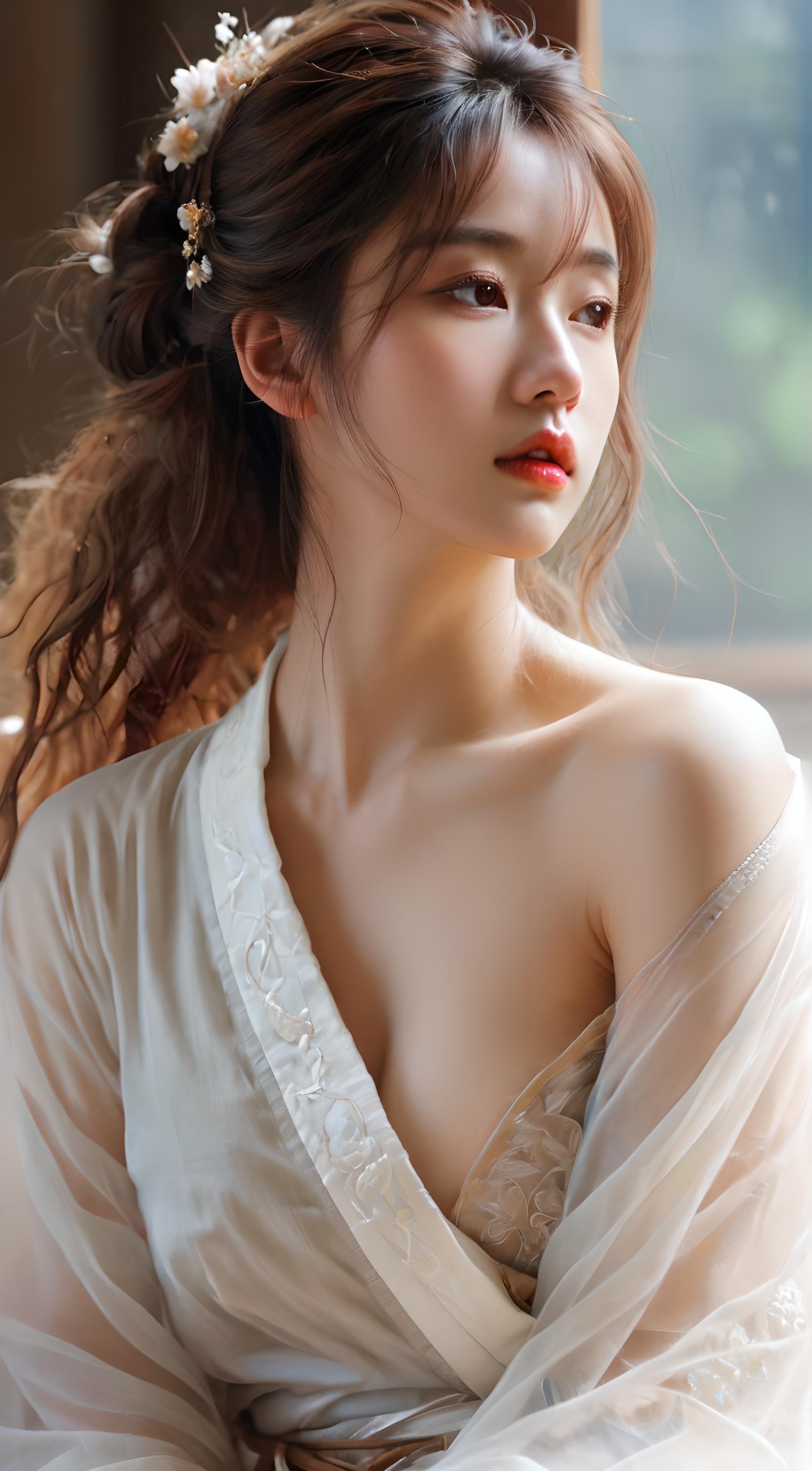 露肩女孩