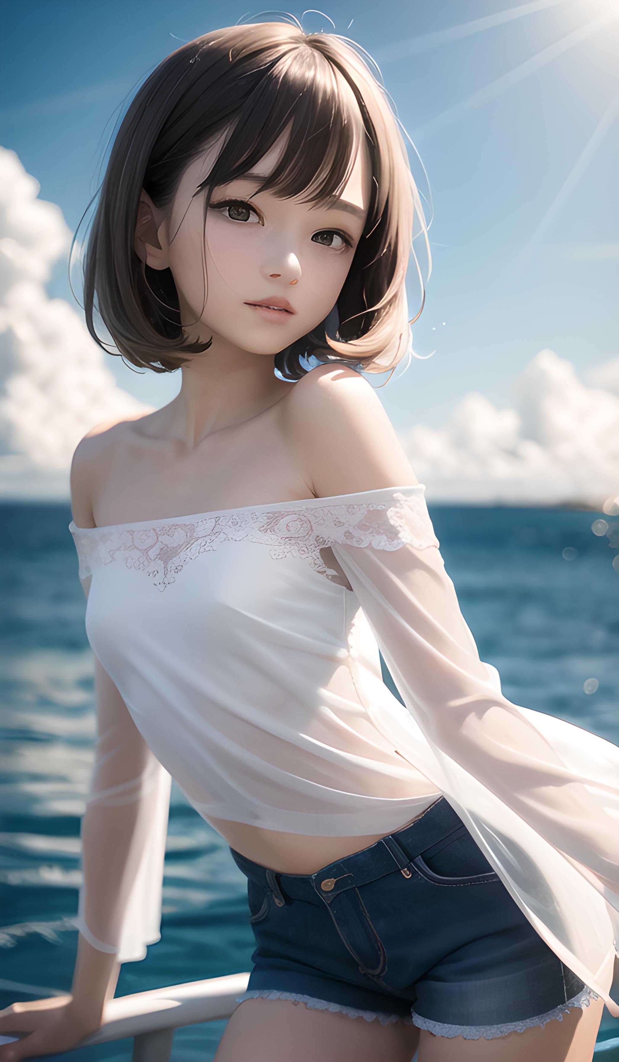 海边少女