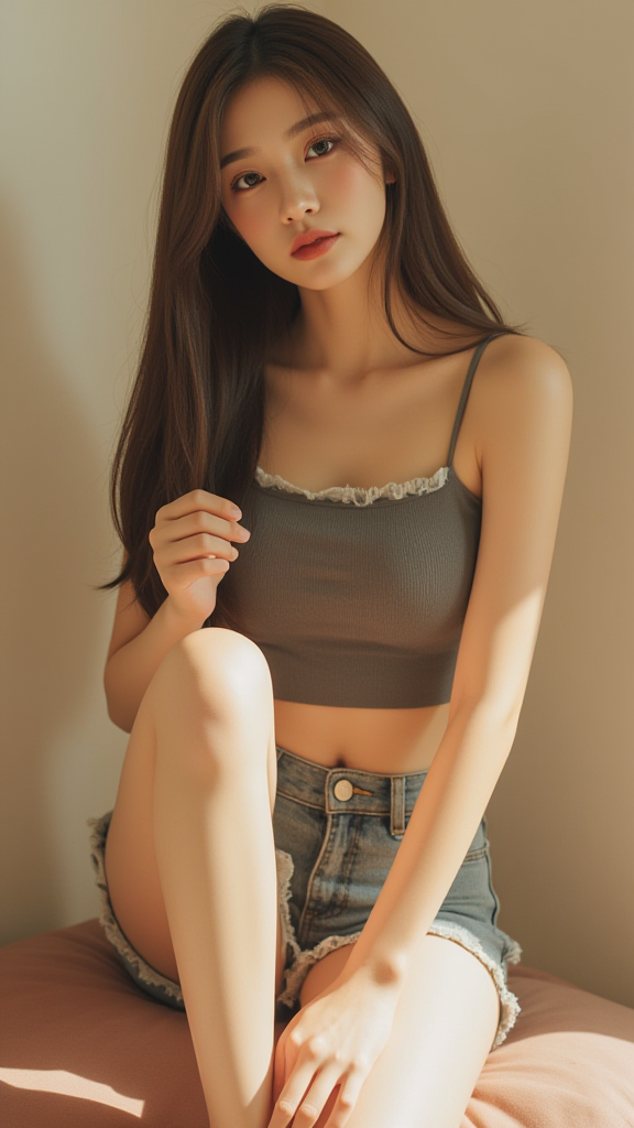 吊带衫女孩