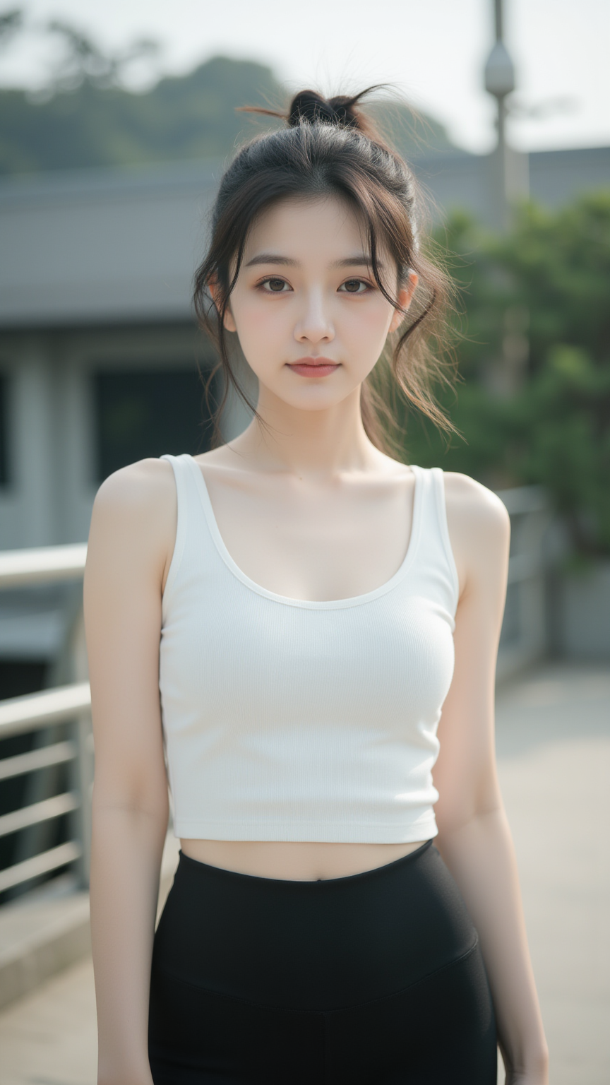 丸子头女孩