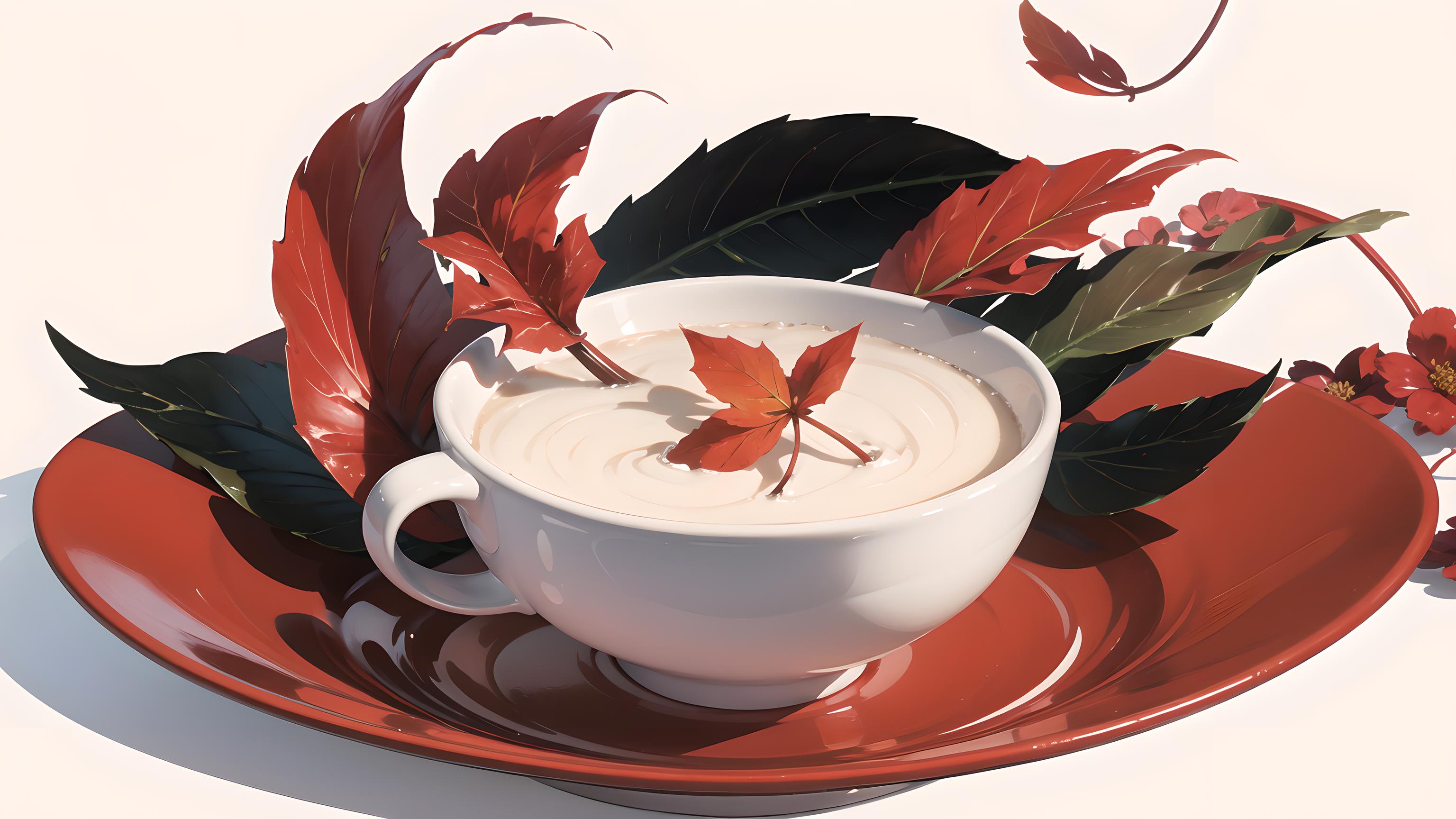 秋天的第一杯奶茶