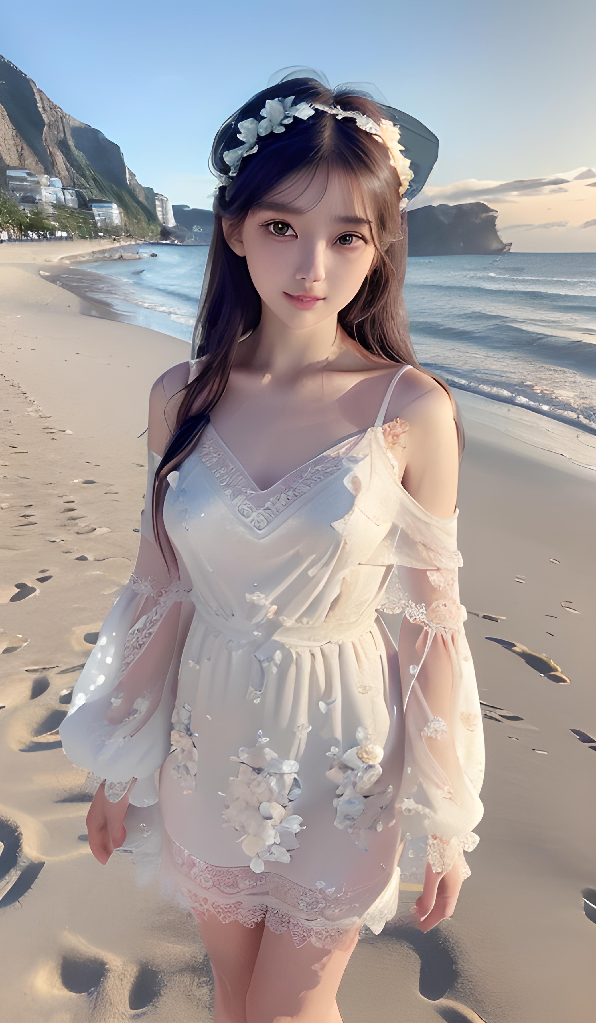 海边美女