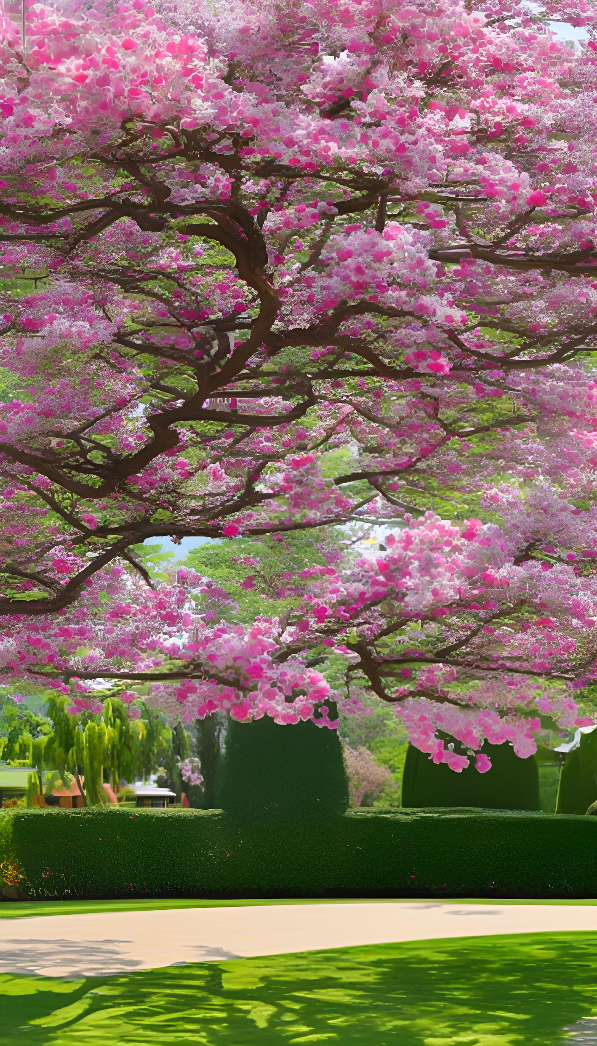 院子里的桃花开了