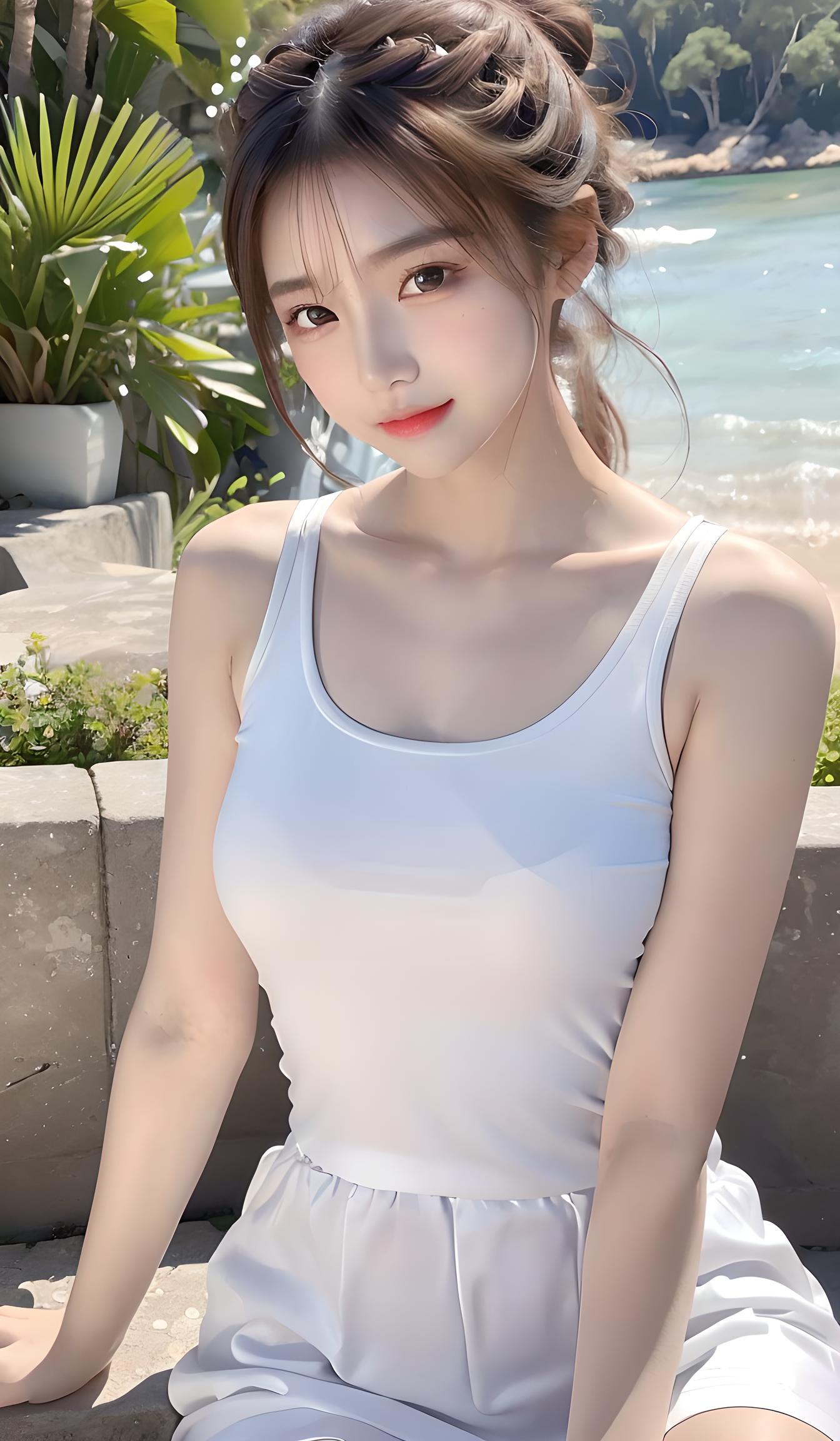 海边美女