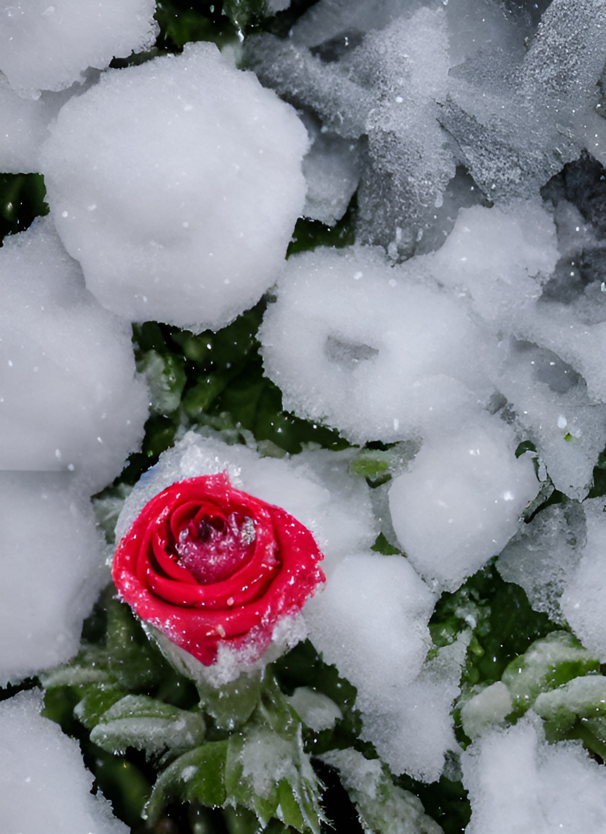 雪/玫瑰