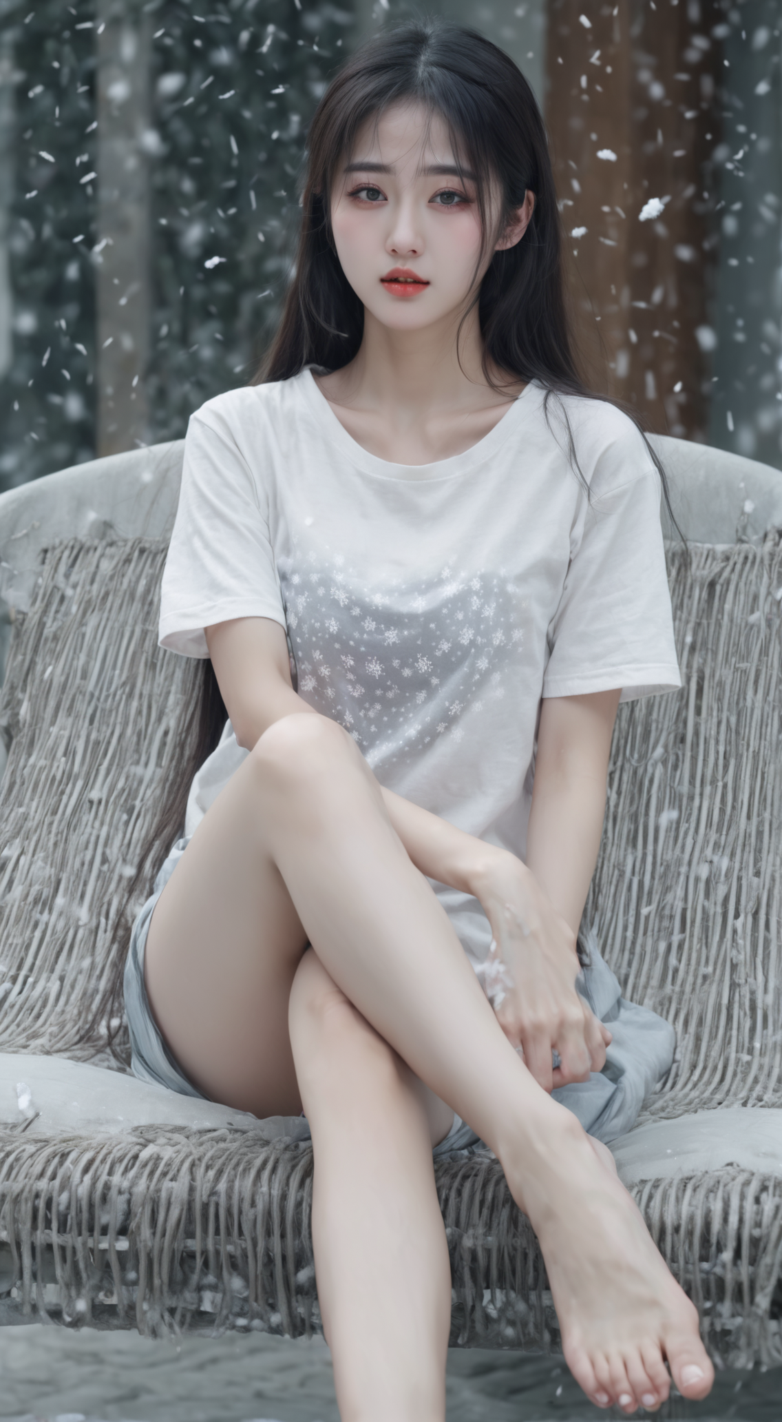 雪花纷飞清晰