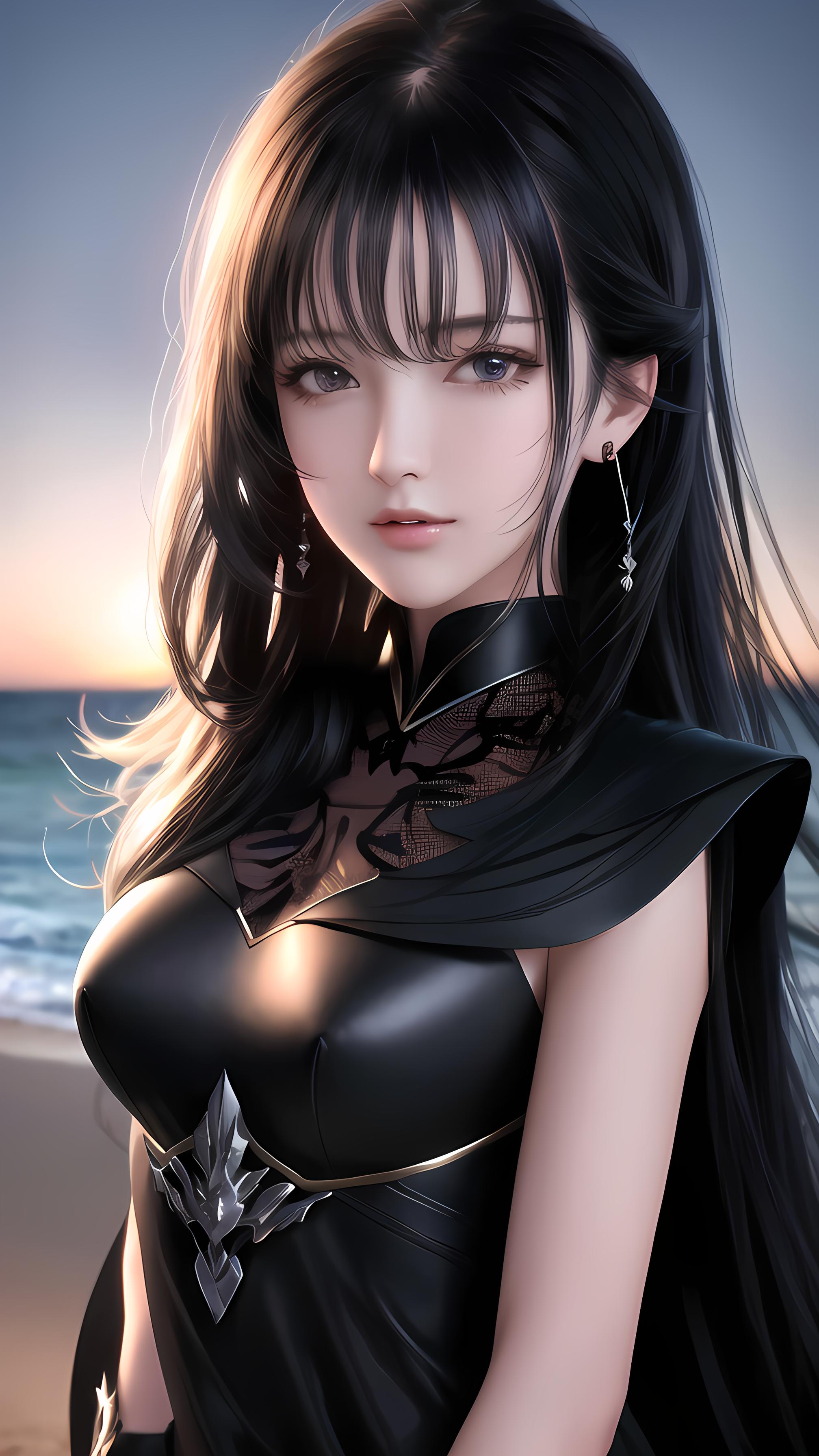 海边美少女