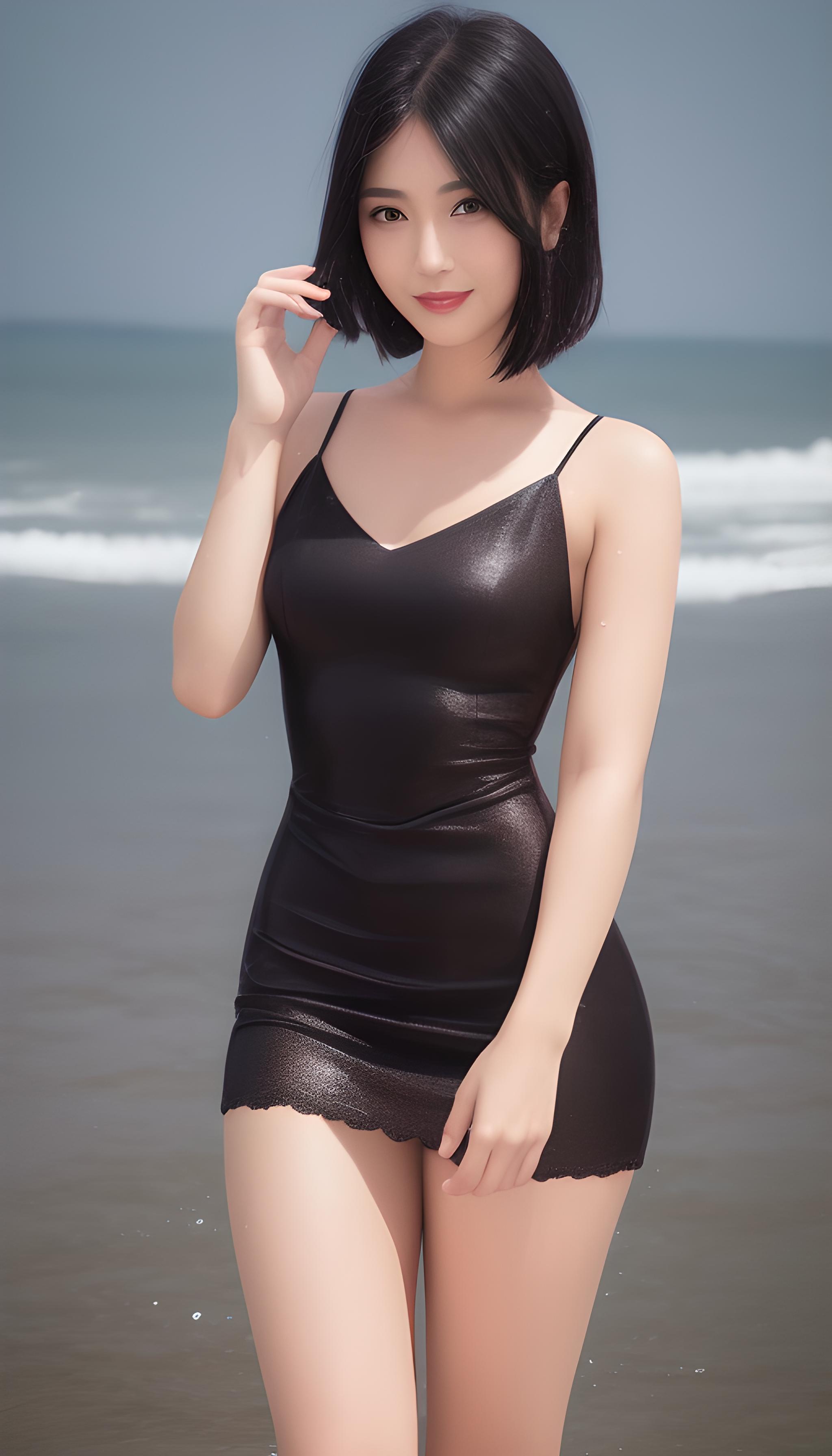 海边美女