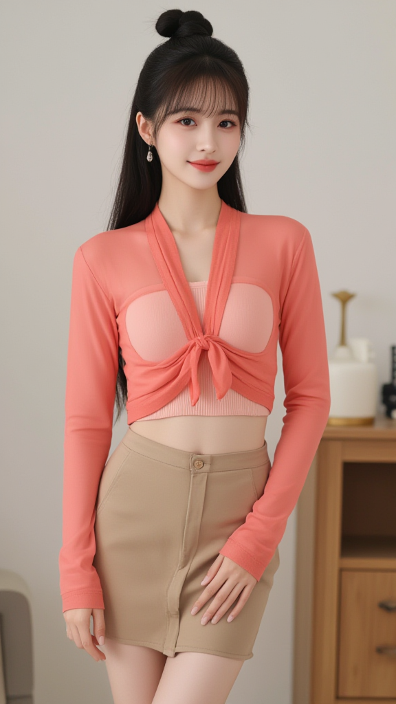 丸子头女孩