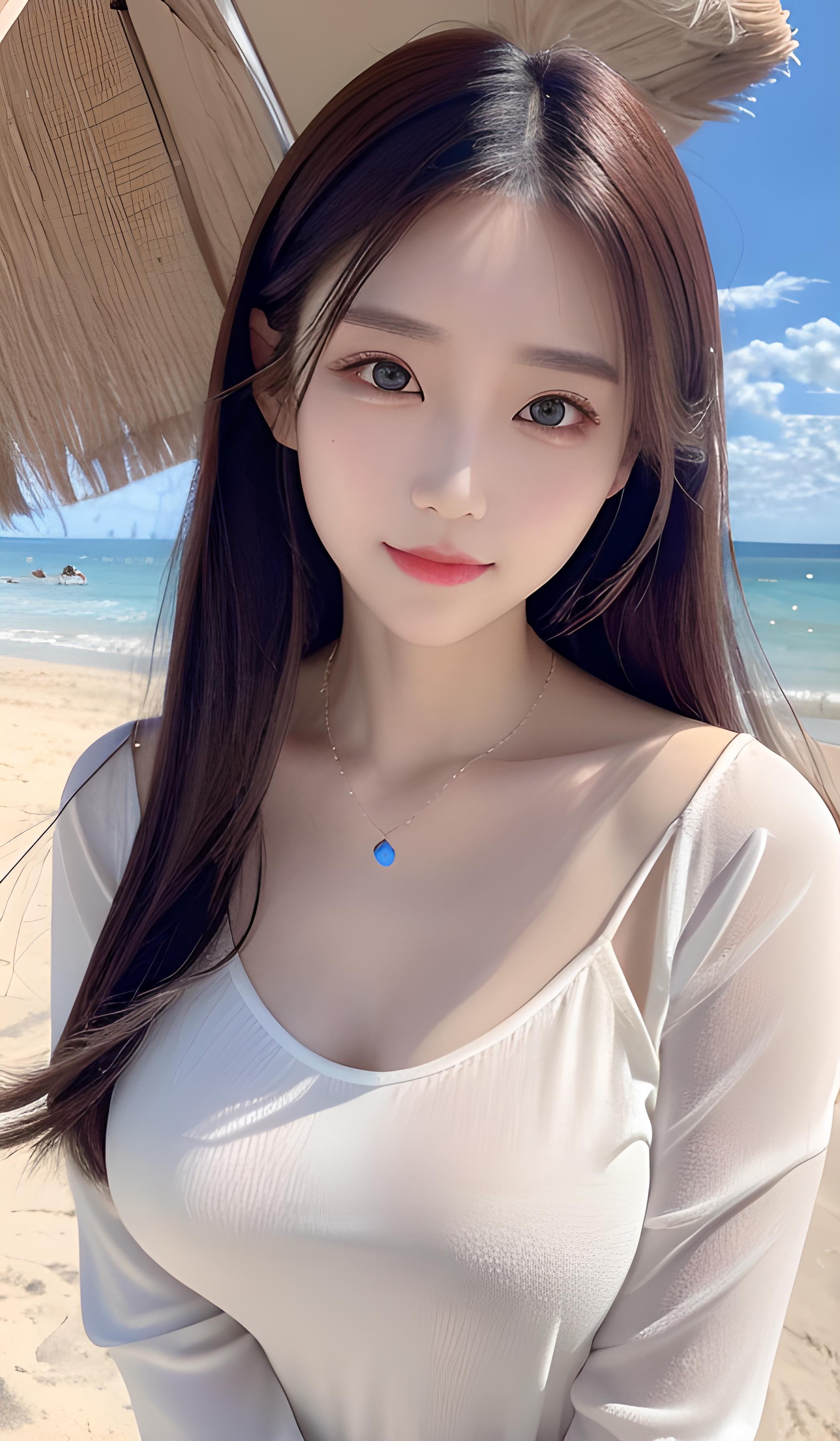 海边美女