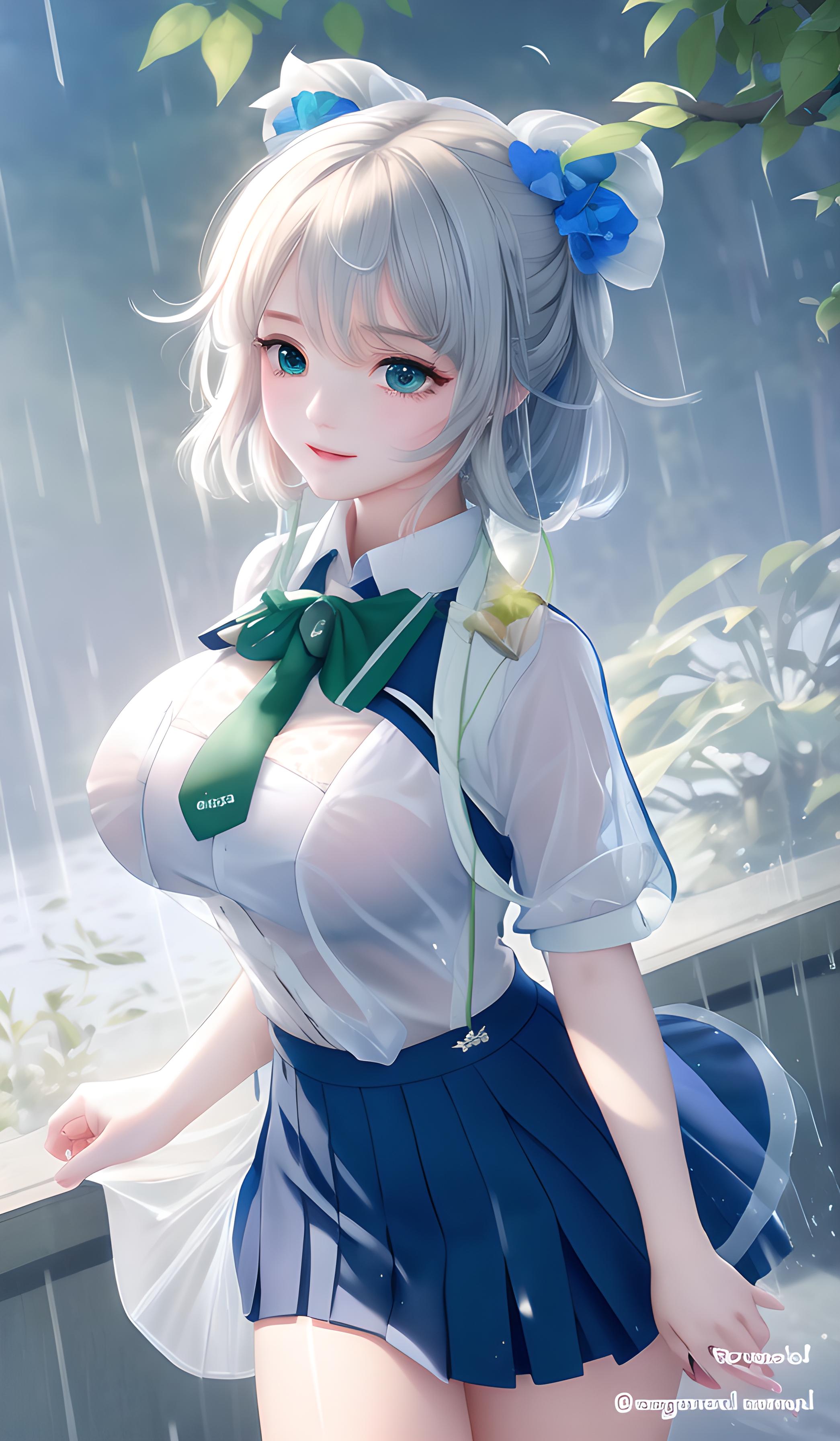 雨中少女