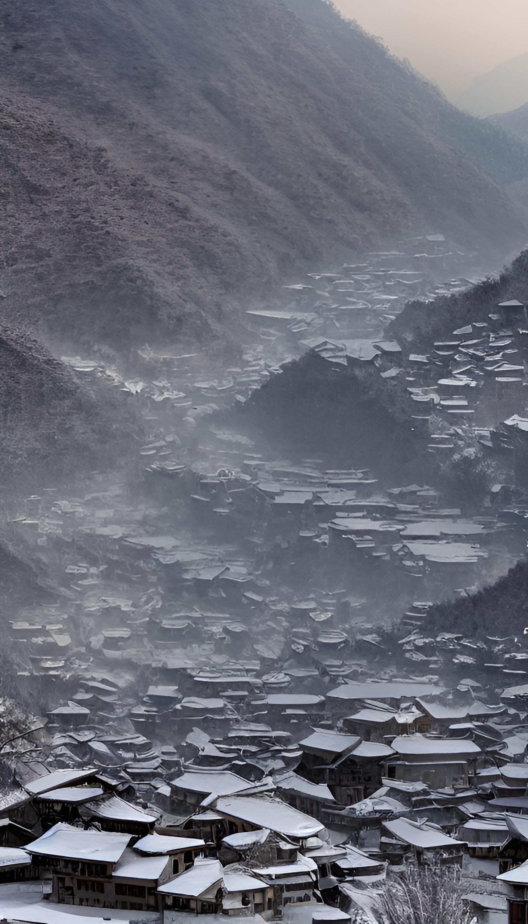 雪景小镇