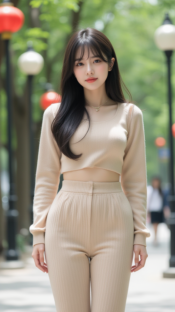 秋装女孩