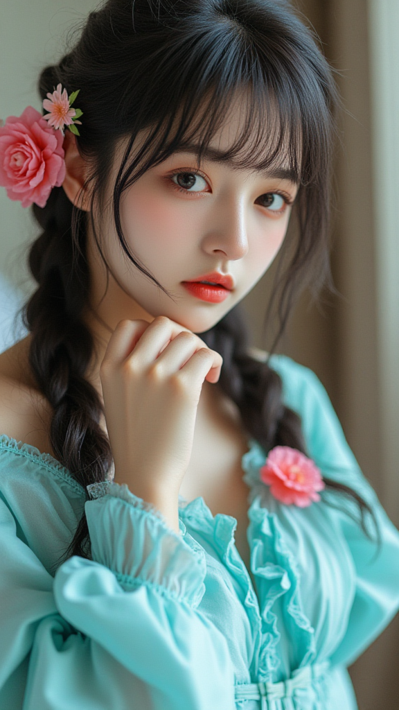 青衣女孩